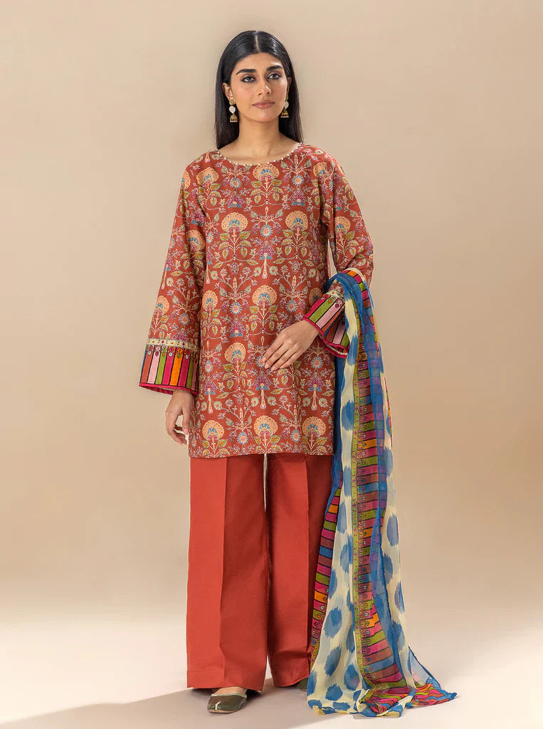 Morbagh | Lawn Collection 24 | AUBURN SKY - Official Morbagh stockist in UK - Sakeena London