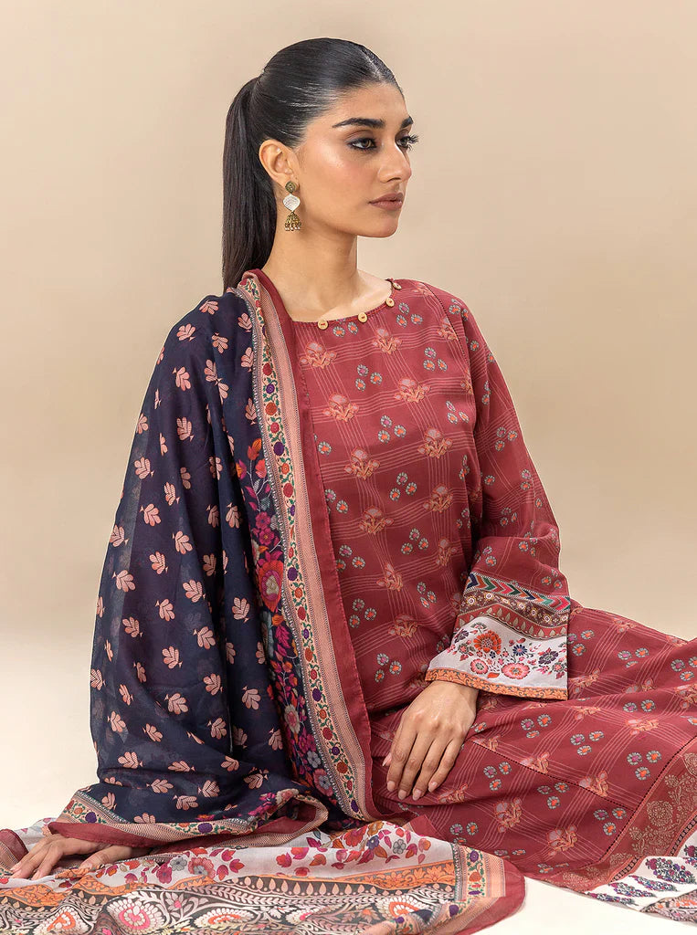 Morbagh | Lawn Collection 24 | ROYALTY RED - Official Morbagh stockist in UK - Sakeena London