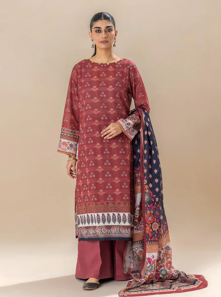 Morbagh | Lawn Collection 24 | ROYALTY RED - Official Morbagh stockist in UK - Sakeena London
