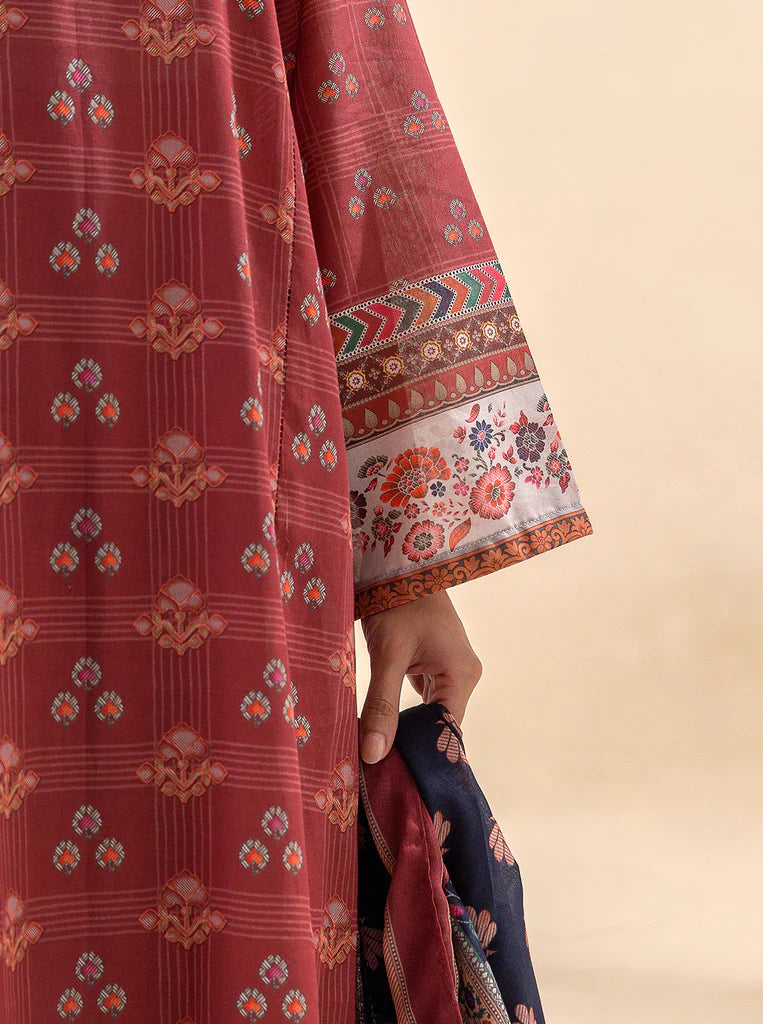 Morbagh | Lawn Collection 24 | ROYALTY RED - Official Morbagh stockist in UK - Sakeena London