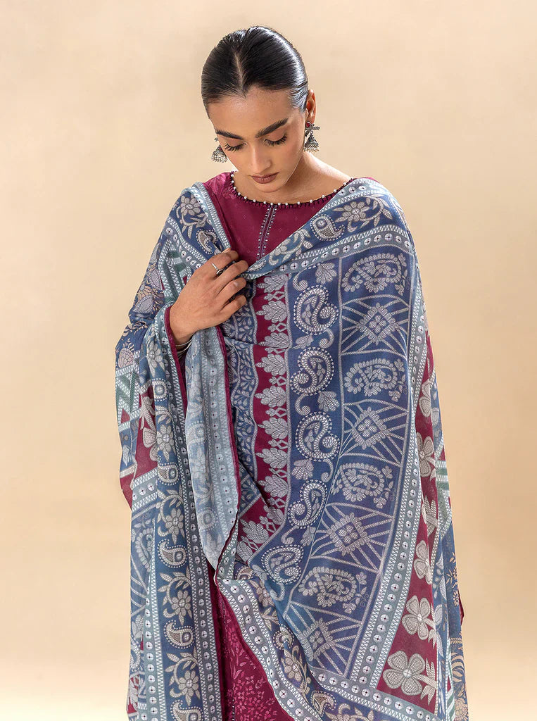 Morbagh | Lawn Collection 24 | WINE WARMTH - Official Morbagh stockist in UK - Sakeena London