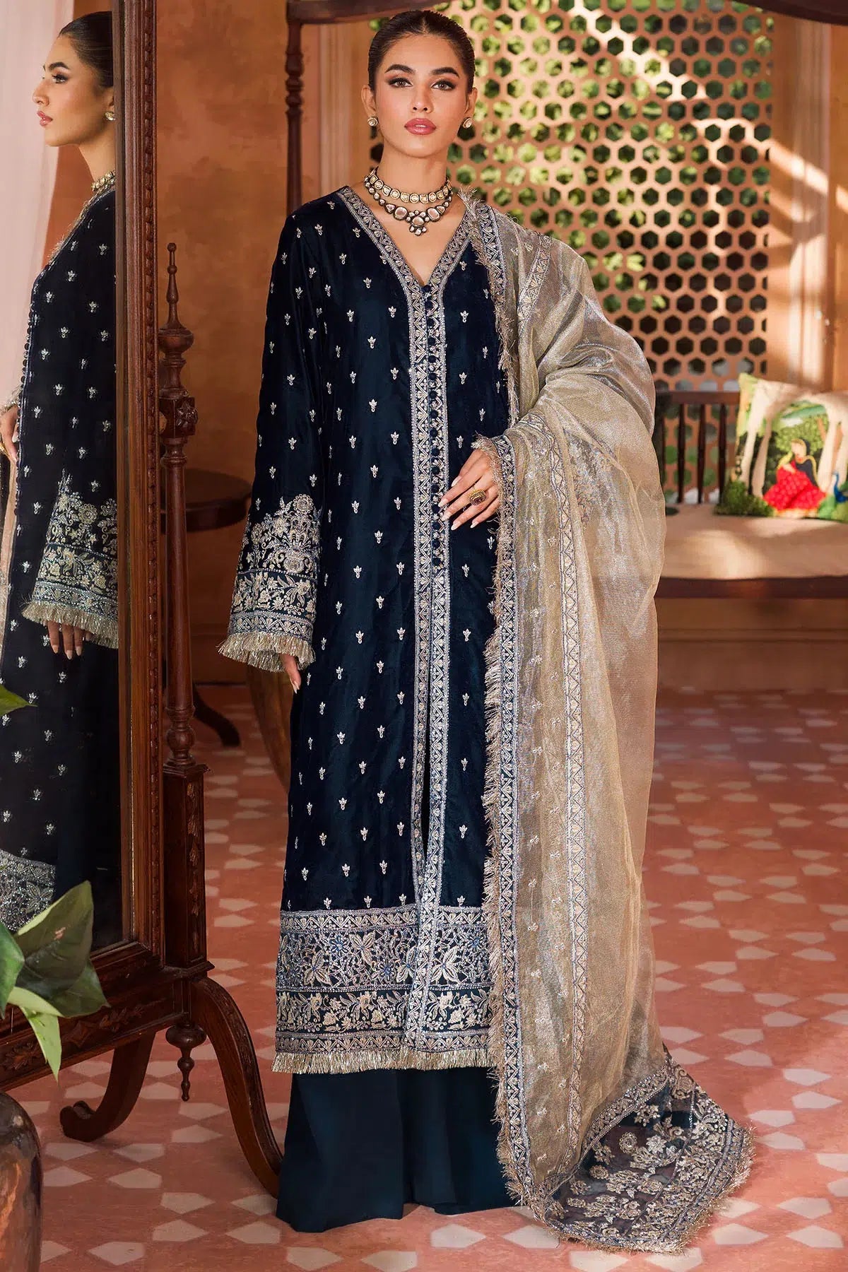 Motifz | Grand Velour Velvet Collection | 4406 - Official Motifz stockist in UK - Sakeena London