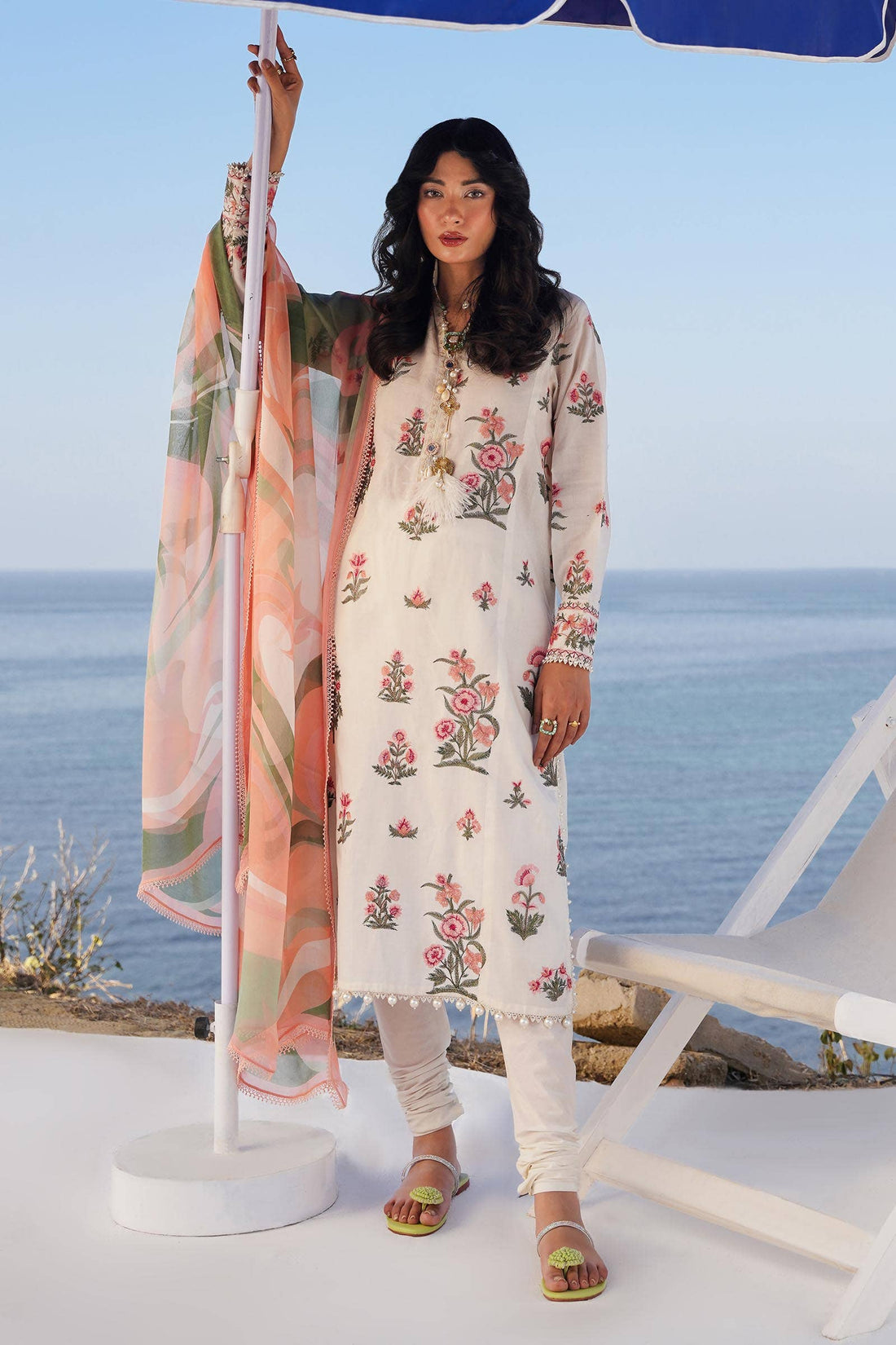 Sana Safinaz | Muzlin Spring 24 | M241-010A-CJ - Official Sana Safinaz stockist in UK - Sakeena London