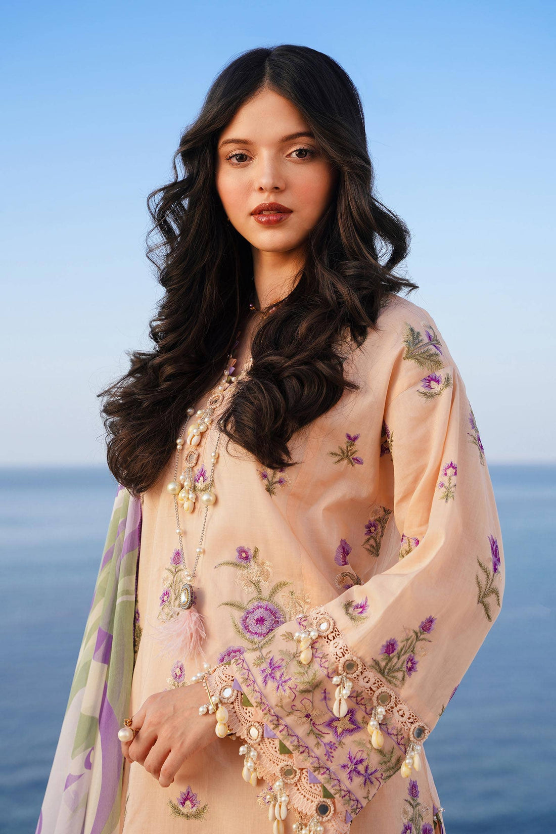 Sana Safinaz | Muzlin Spring 24 | M241-010B-CJ - Official Sana Safinaz stockist in UK - Sakeena London