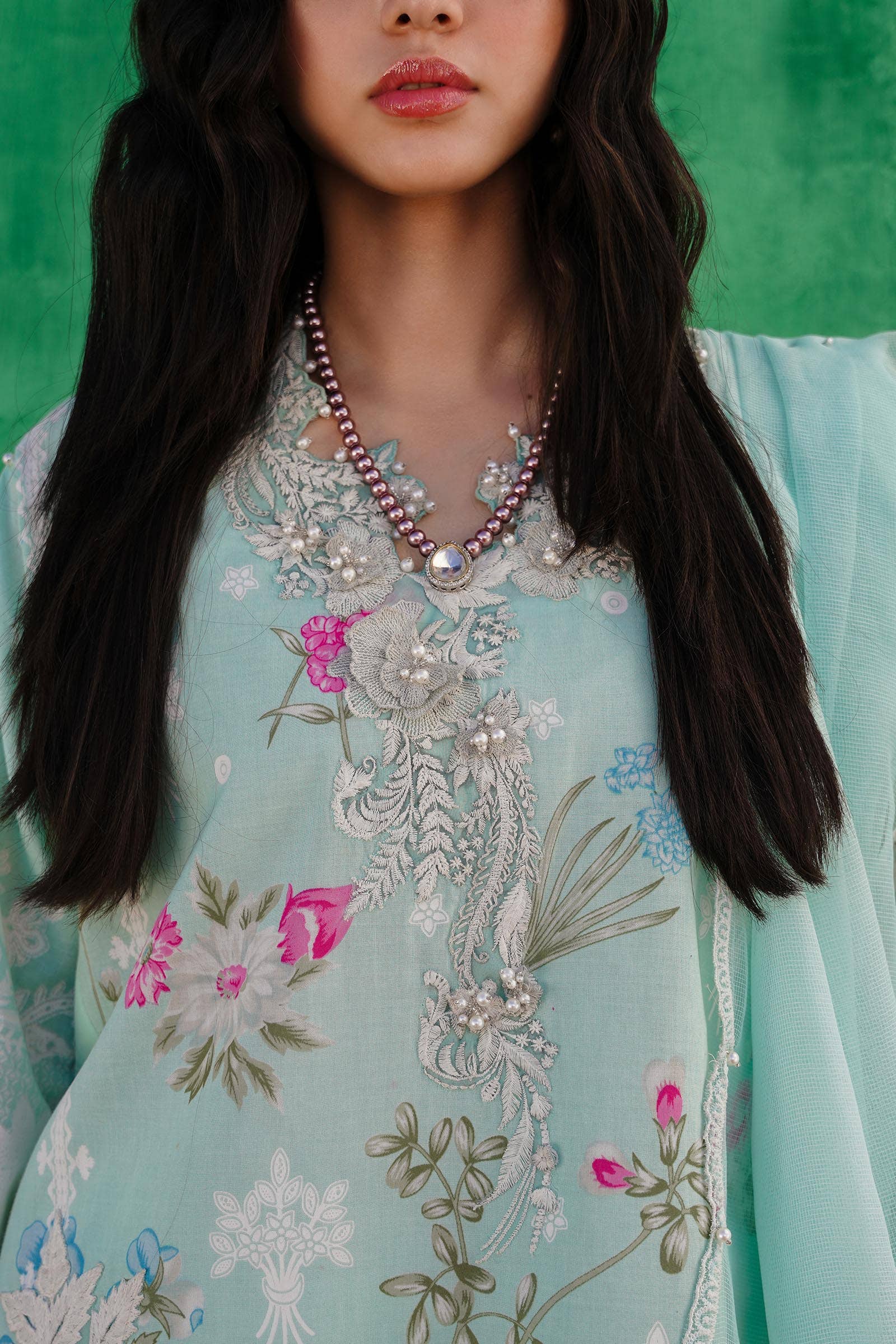 Sana Safinaz | Muzlin Spring 24 | M241-011B-CW - Official sana stockist in UK - Sakeena London