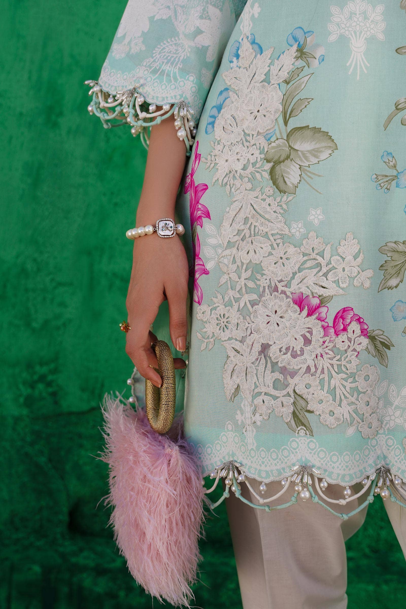 Sana Safinaz | Muzlin Spring 24 | M241-011B-CW - Official sana stockist in UK - Sakeena London