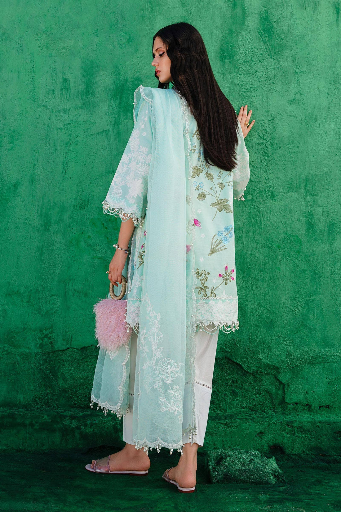 Sana Safinaz | Muzlin Spring 24 | M241-011B-CW - Official sana stockist in UK - Sakeena London