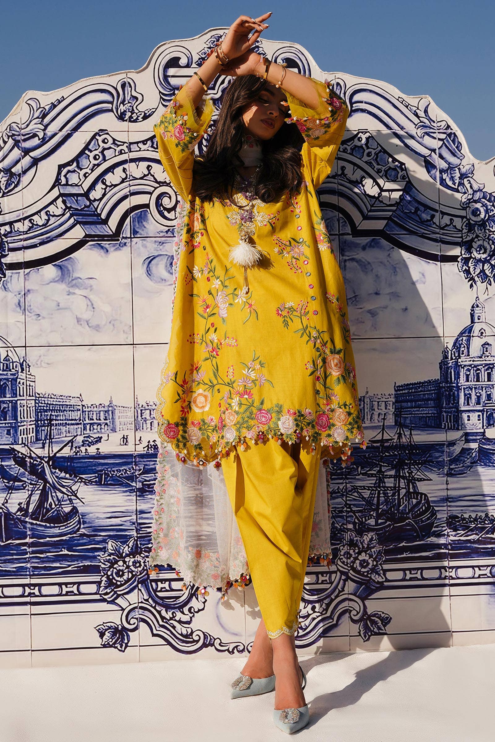 Sana Safinaz | Muzlin Spring 24 | M241-002A-CX - Official Sana Safinaz stockist in UK - Sakeena London