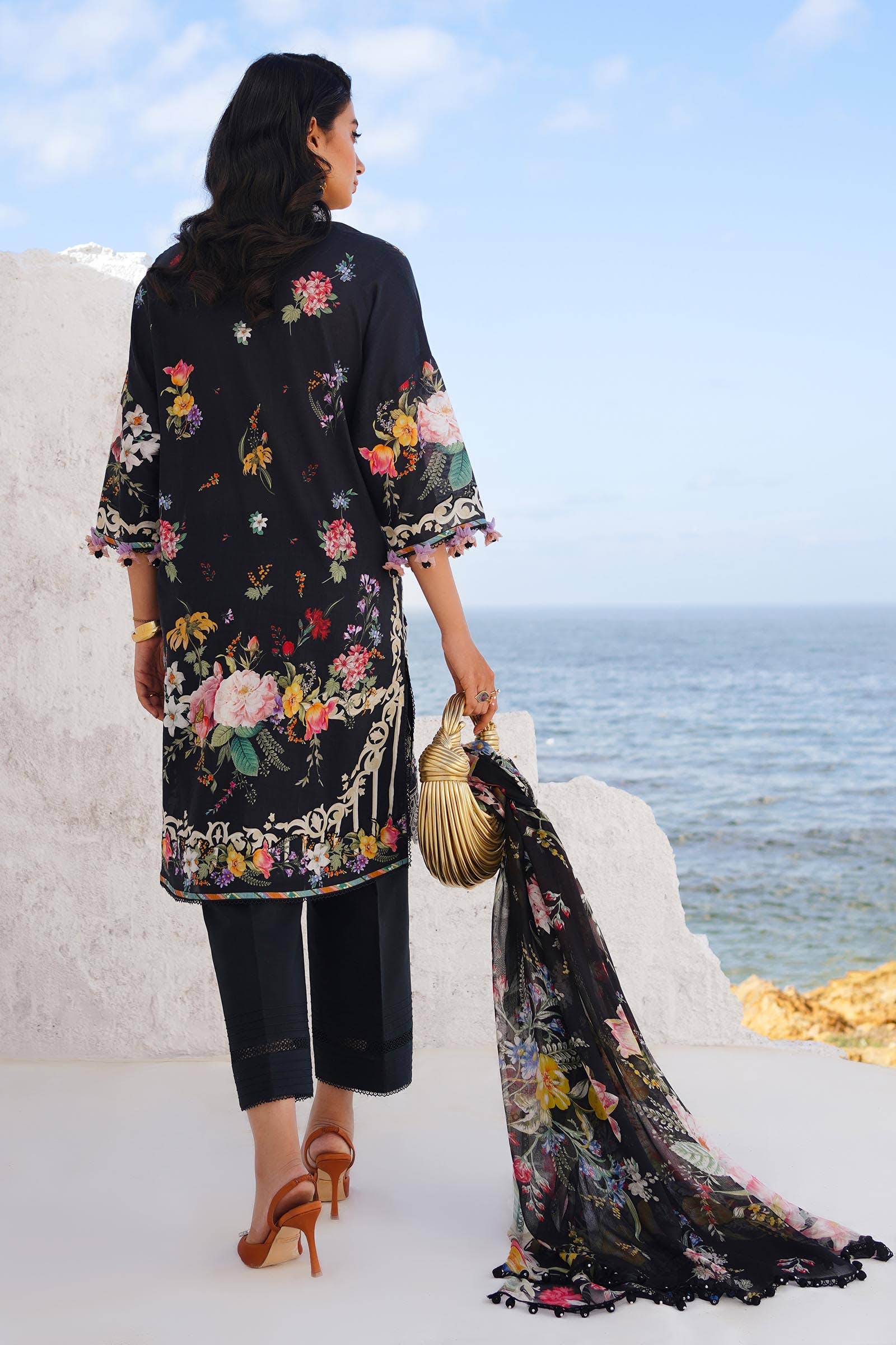 Sana Safinaz | Muzlin Spring 24 | M241-012B-CI - Official Sana Safinaz stockist in UK - Sakeena London