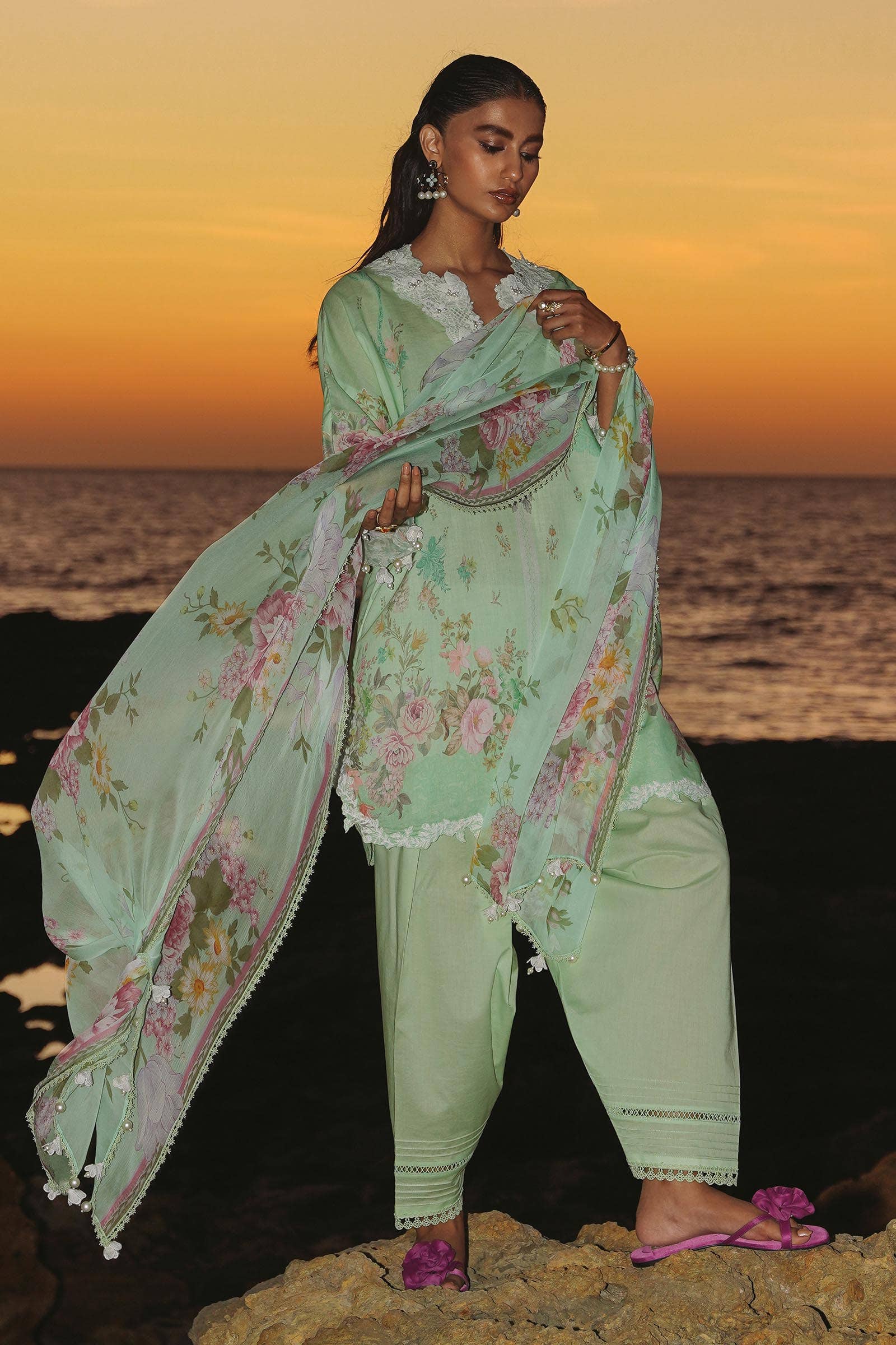 Sana Safinaz | Muzlin Spring 24 | M241-013B-CI - Official Sana Safinaz stockist in UK - Sakeena London