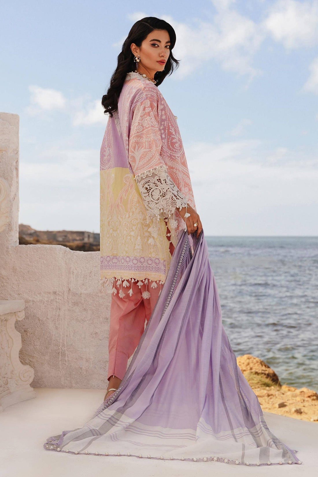 Sana Safinaz | Muzlin Spring 24 | M241-015A-DG - Official Sana Safinaz stockist in UK - Sakeena London