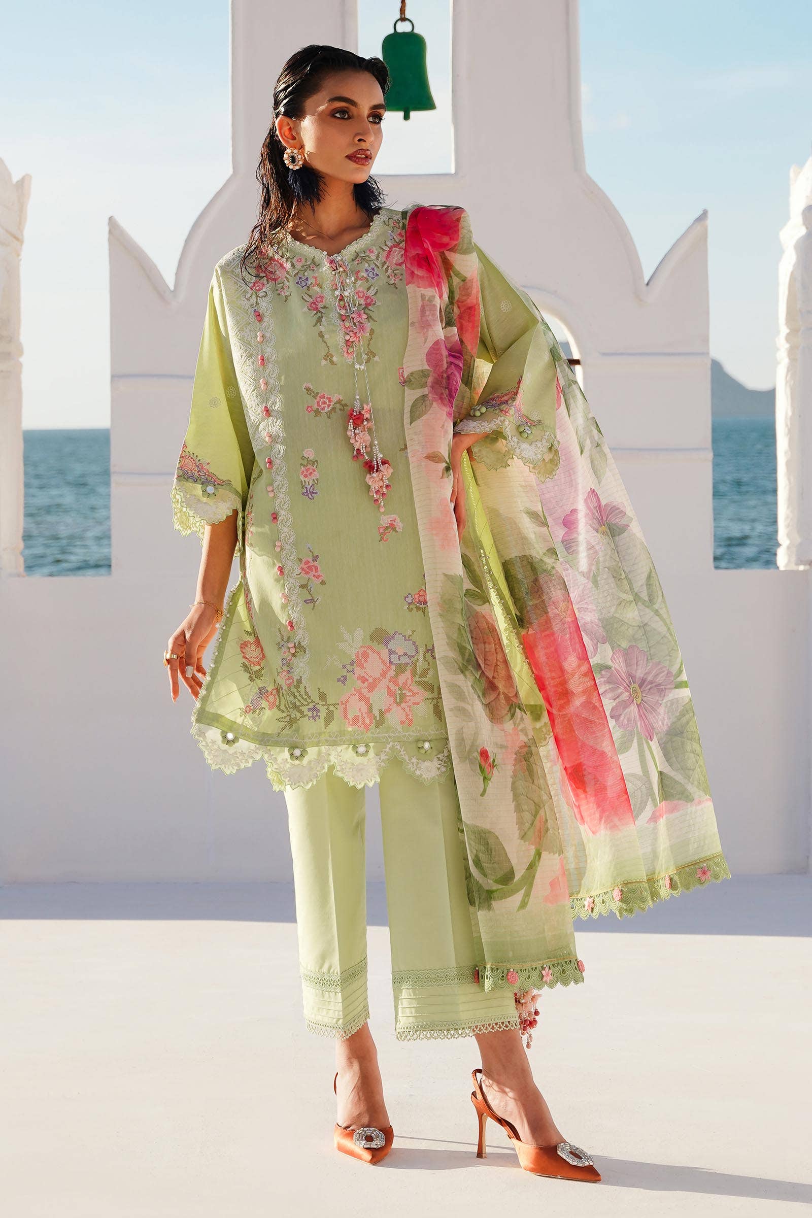 Sana Safinaz | Muzlin Spring 24 | M241-016B-CL - Official Sana Safinaz stockist in UK - Sakeena London