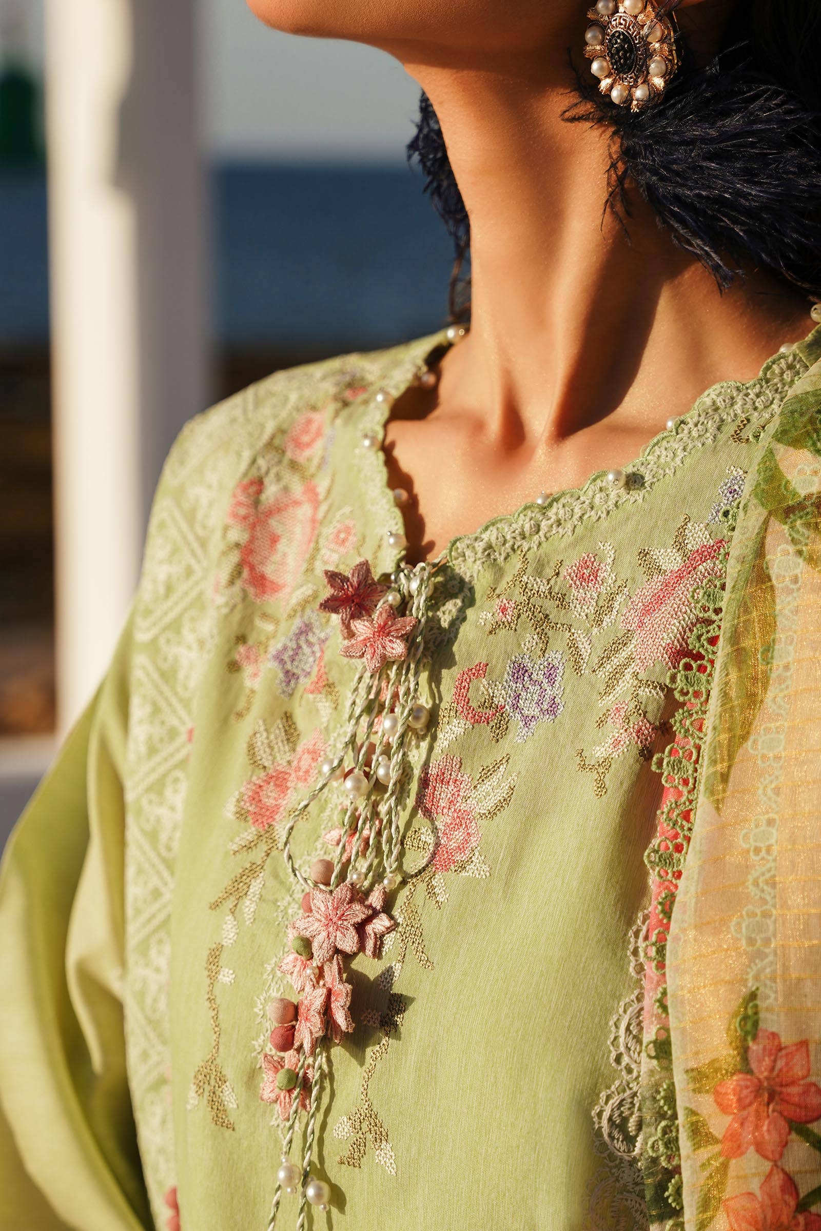 Sana Safinaz | Muzlin Spring 24 | M241-016B-CL - Official Sana Safinaz stockist in UK - Sakeena London