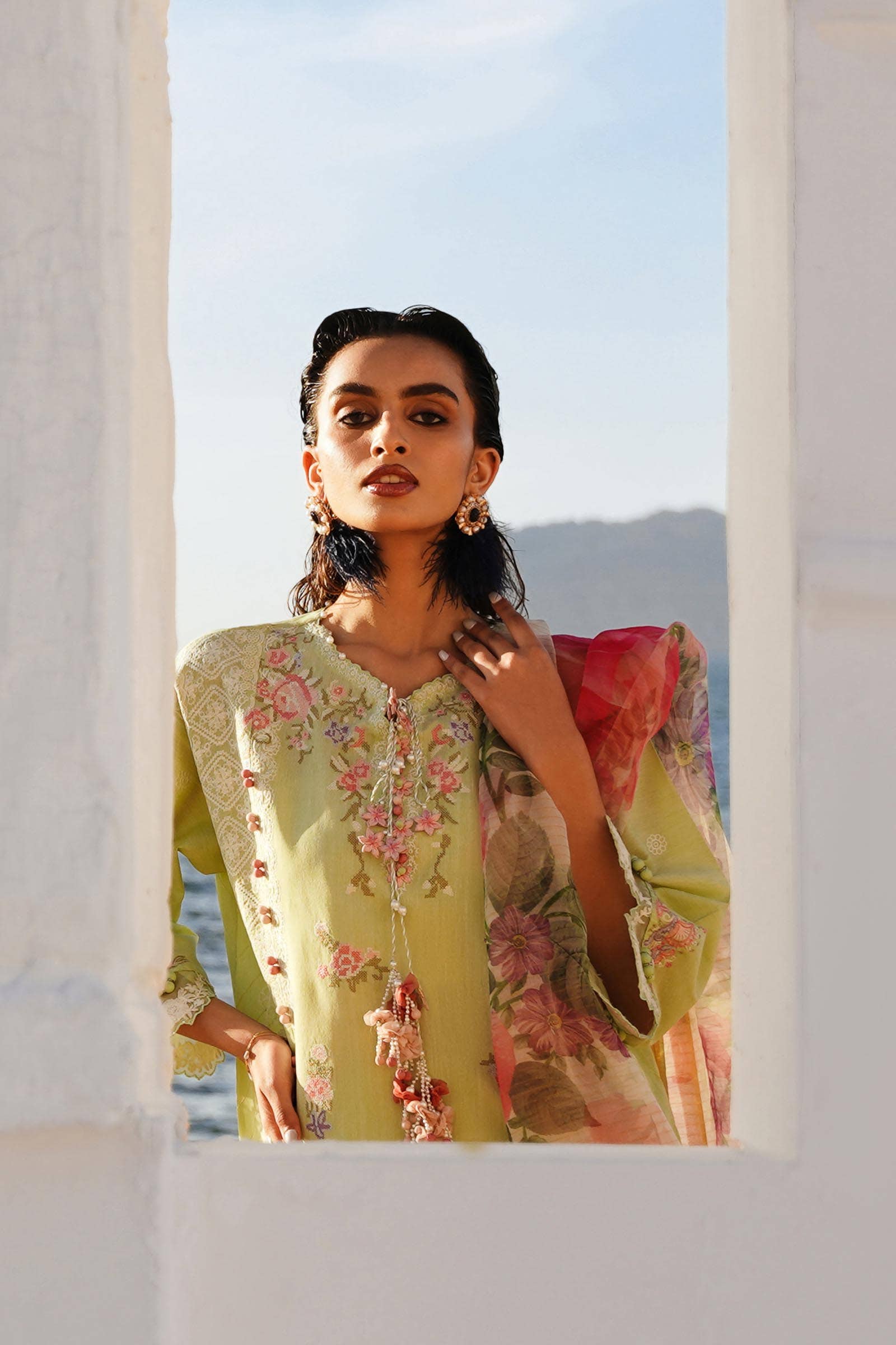 Sana Safinaz | Muzlin Spring 24 | M241-016B-CL - Official Sana Safinaz stockist in UK - Sakeena London