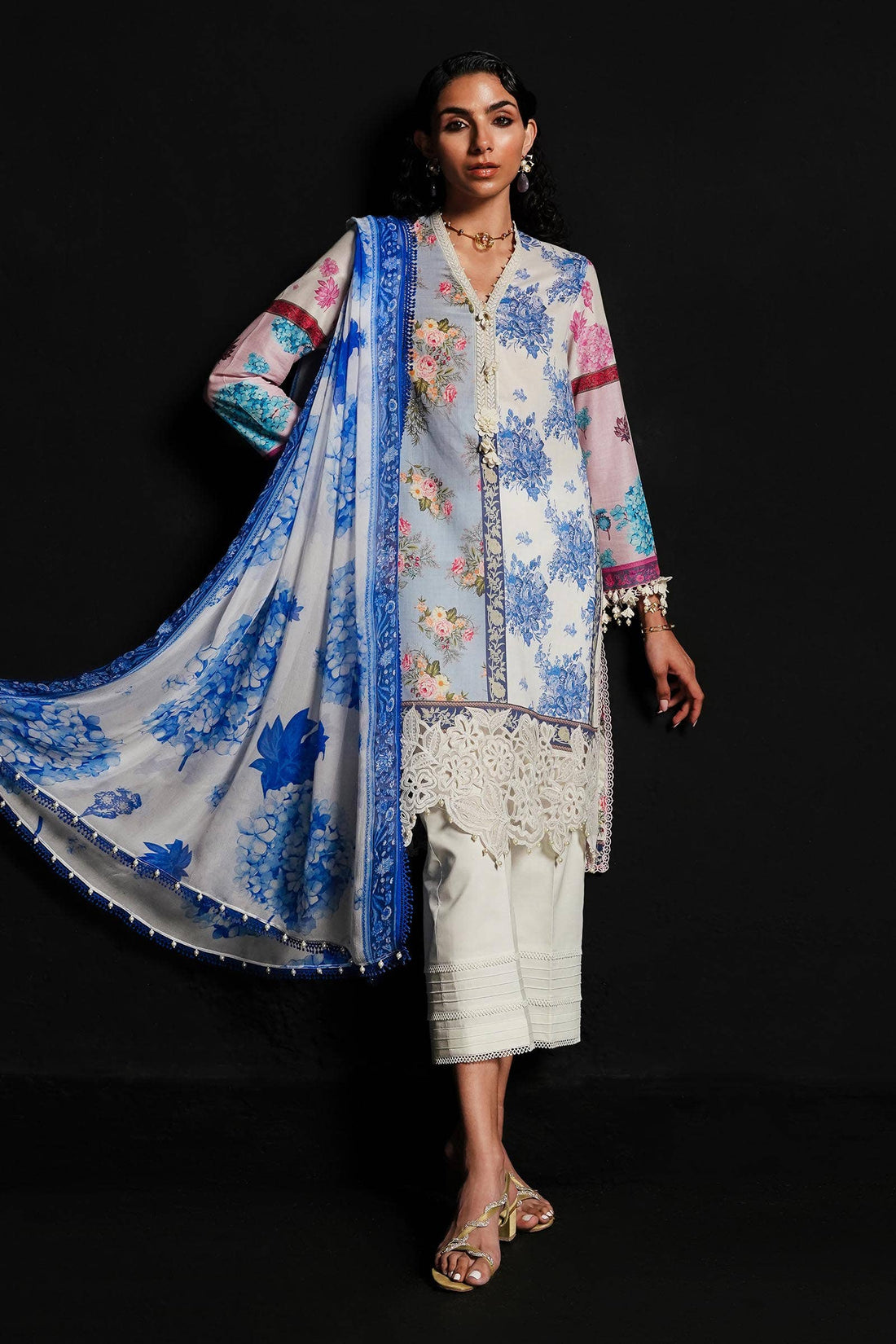Sana Safinaz | Muzlin Spring 24 | M241-003A-CI - Official Sana Safinaz stockist in UK - Sakeena London