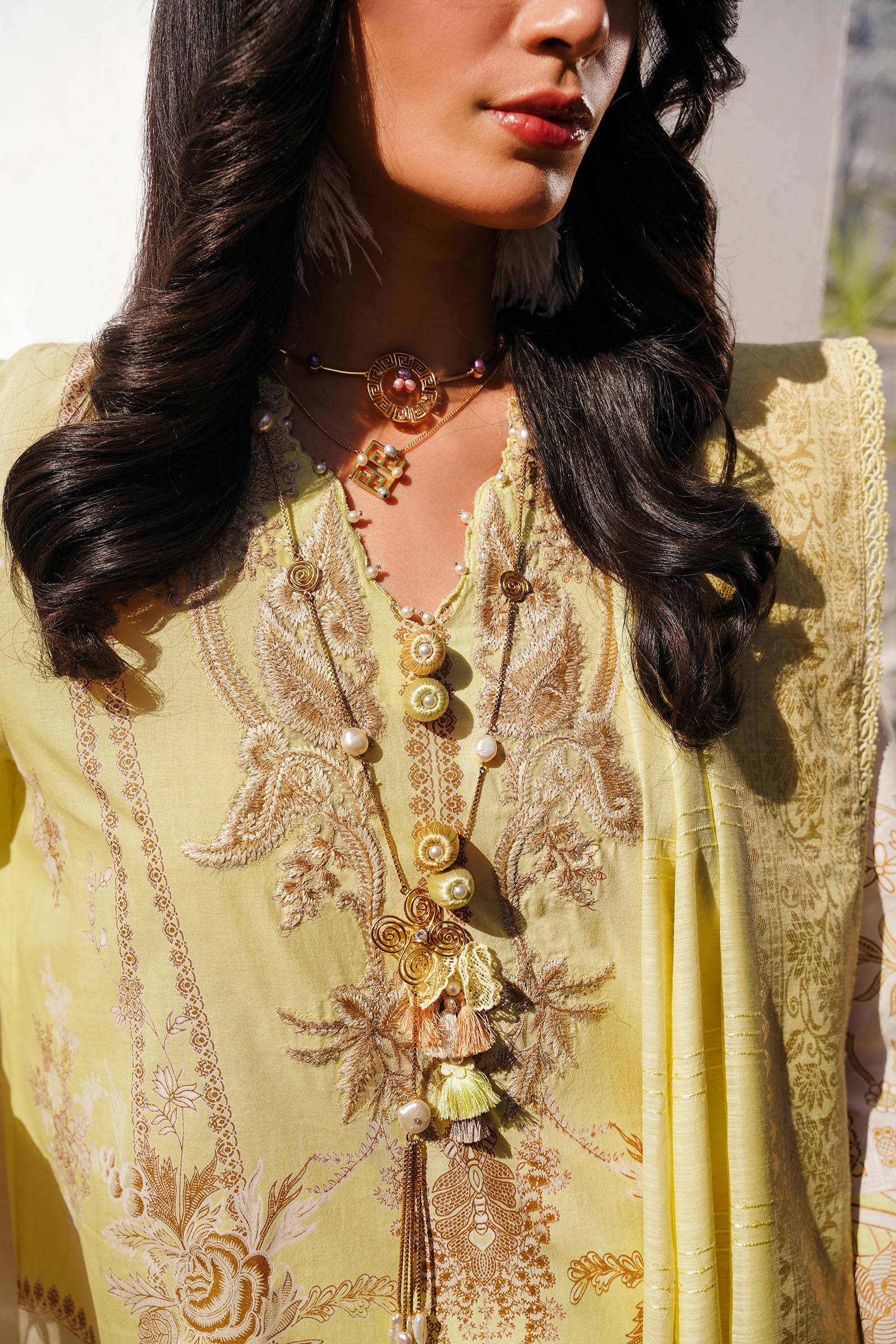 Sana Safinaz | Muzlin Spring 24 | M241-018A-CM - Official Sana Safinaz stockist in UK - Sakeena London