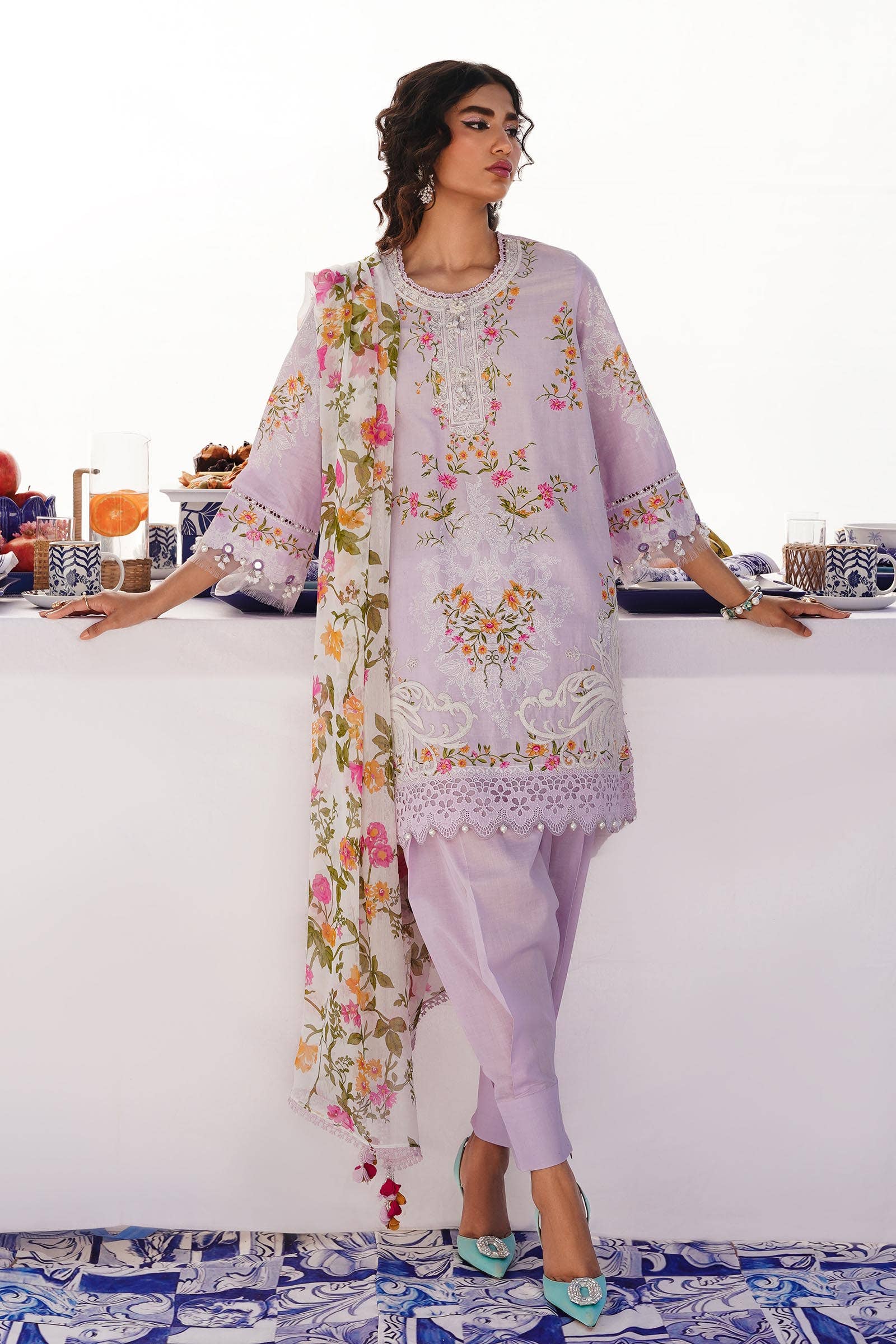 Sana Safinaz | Muzlin Spring 24 | M241-019A-CI - Official Sana Safinaz stockist in UK - Sakeena London