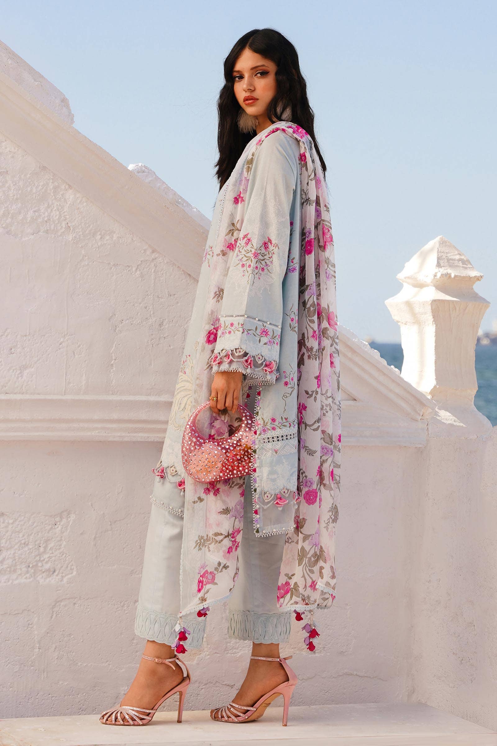 Sana Safinaz | Muzlin Spring 24 | M241-019B-CI - Official Sana Safinaz stockist in UK - Sakeena London