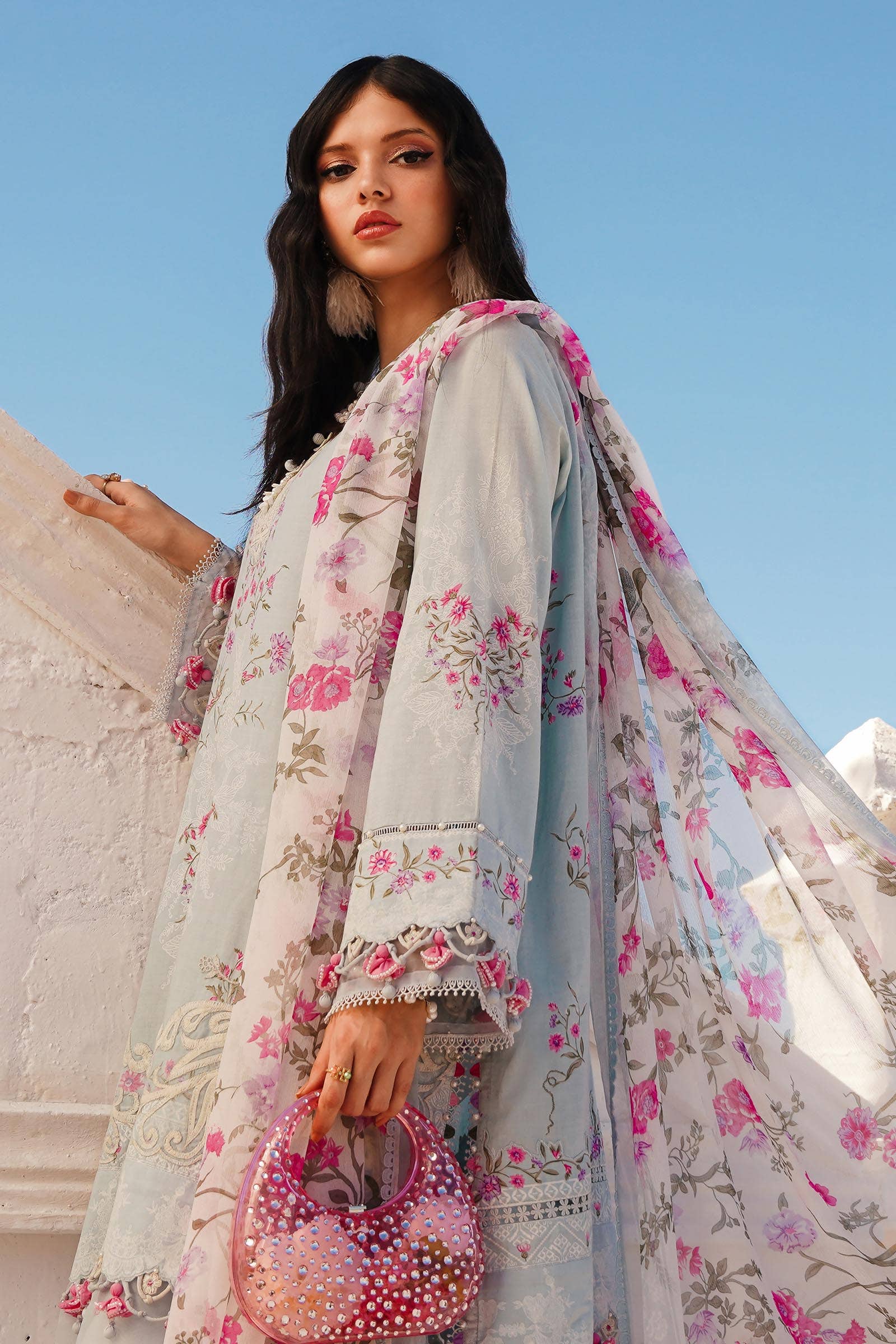 Sana Safinaz | Muzlin Spring 24 | M241-019B-CI - Official Sana Safinaz stockist in UK - Sakeena London