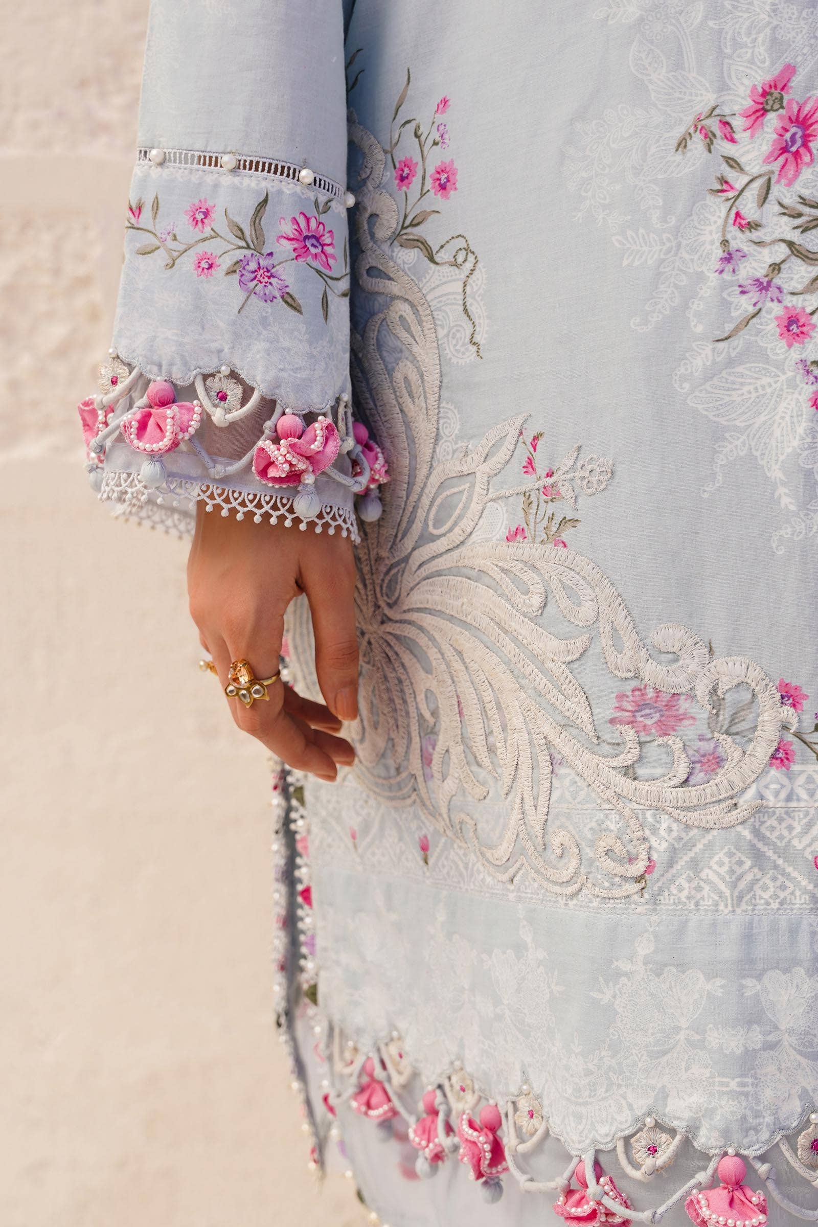 Sana Safinaz | Muzlin Spring 24 | M241-019B-CI - Official Sana Safinaz stockist in UK - Sakeena London