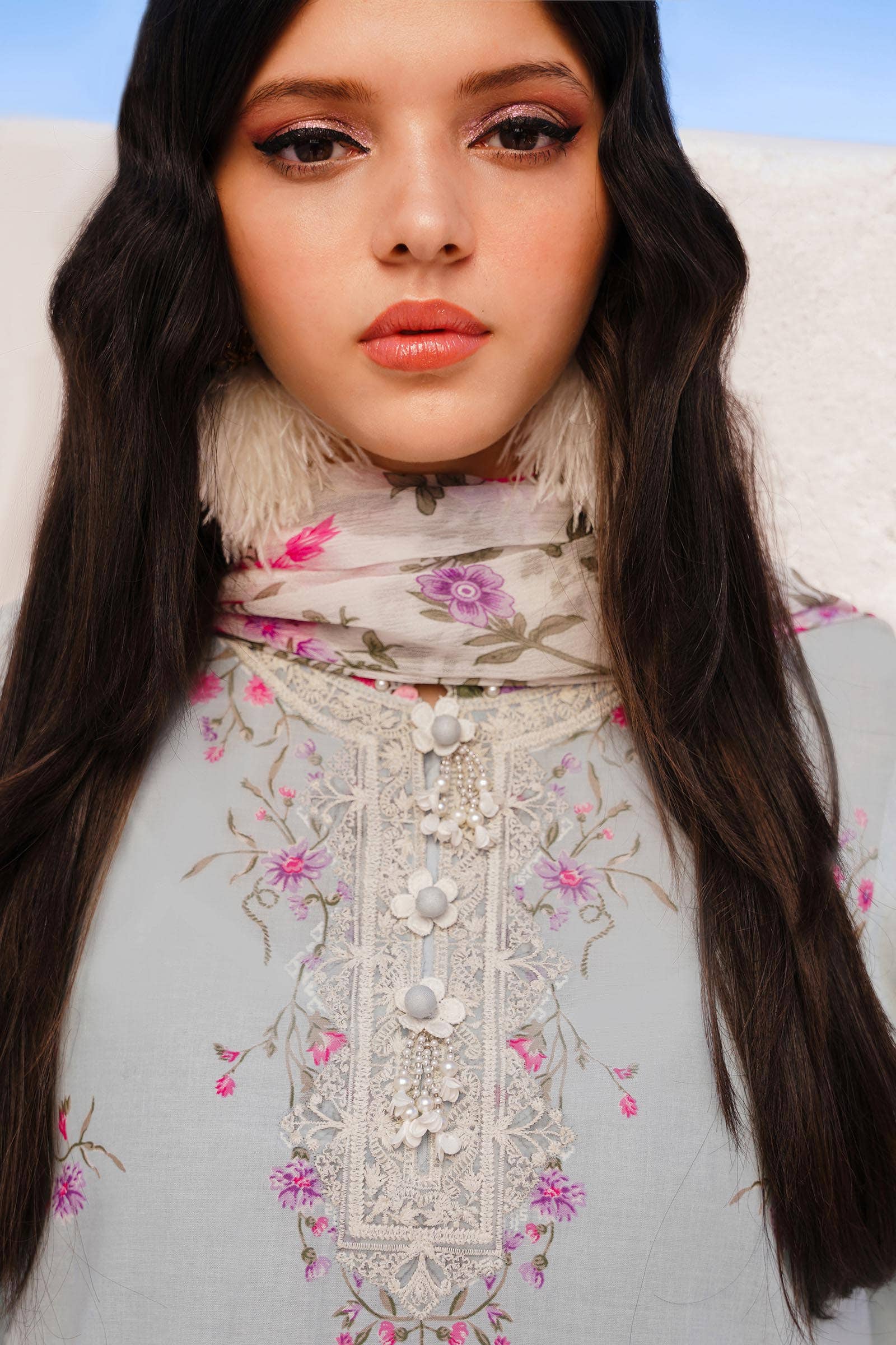 Sana Safinaz | Muzlin Spring 24 | M241-019B-CI - Official Sana Safinaz stockist in UK - Sakeena London