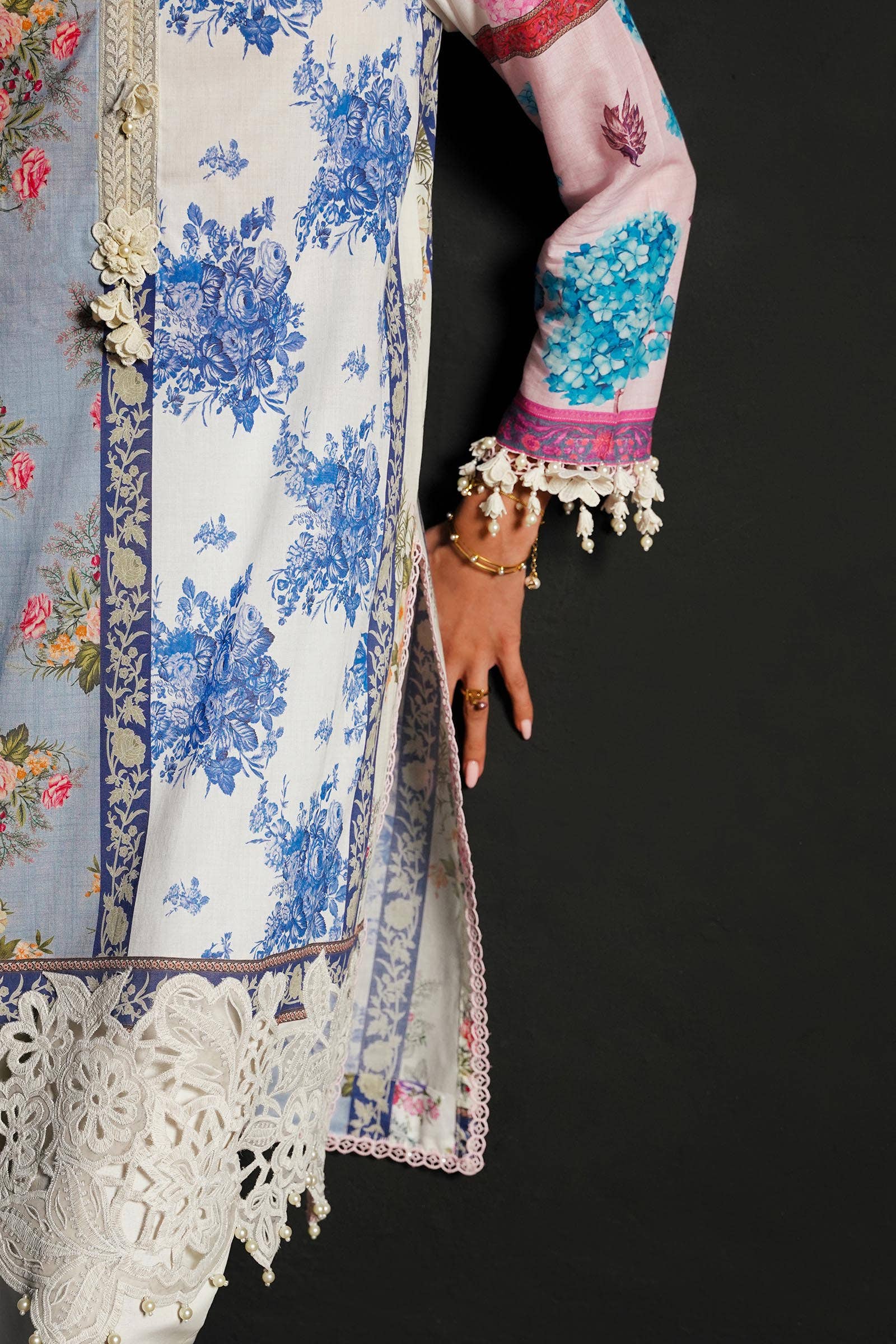 Sana Safinaz | Muzlin Spring 24 | M241-003A-CI - Official Sana Safinaz stockist in UK - Sakeena London