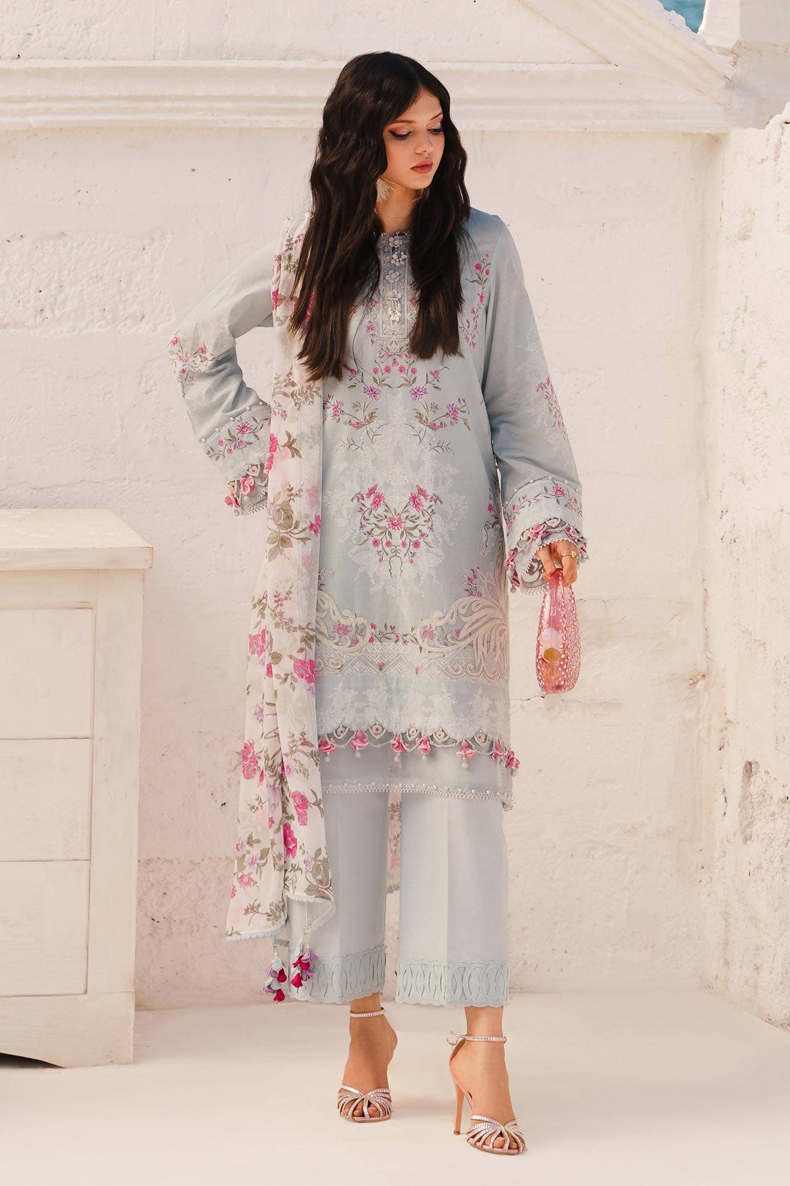 Sana Safinaz | Muzlin Spring 24 | M241-019B-CI - Official Sana Safinaz stockist in UK - Sakeena London