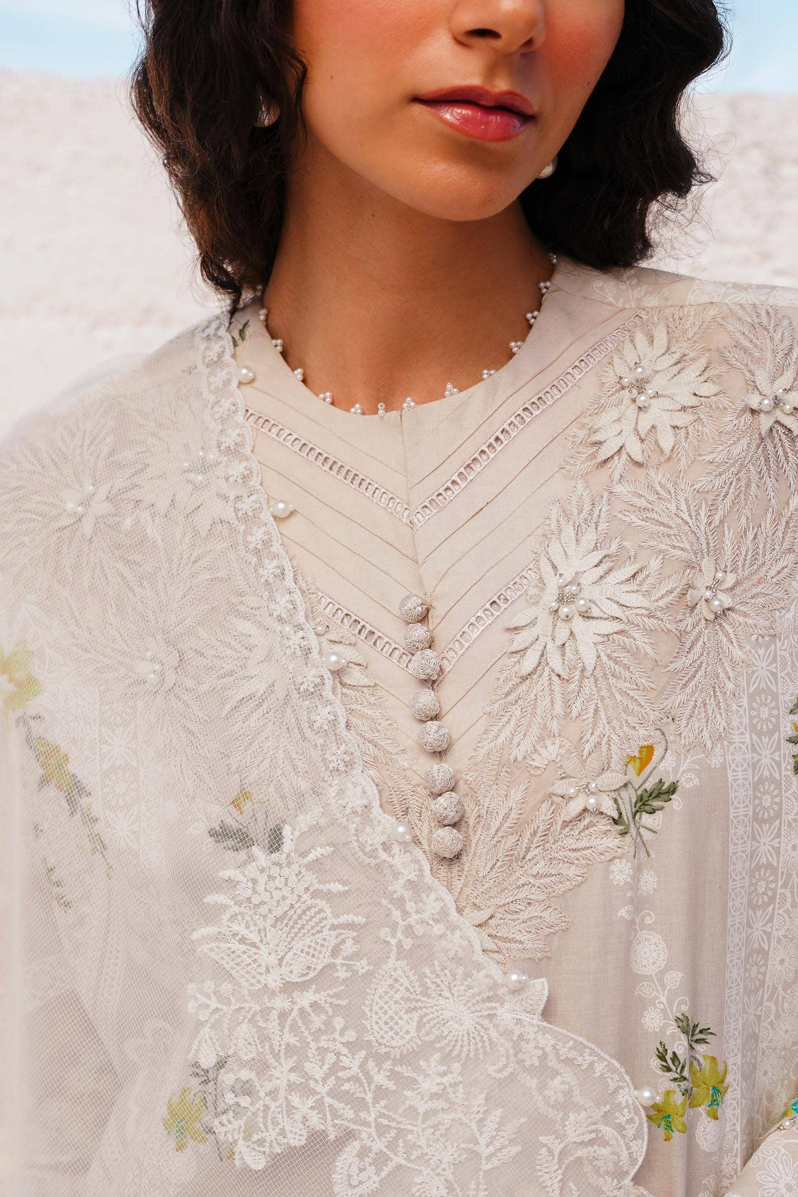 Sana Safinaz | Muzlin Spring 24 | M241-020A-CW - Official Sana Safinaz stockist in UK - Sakeena London