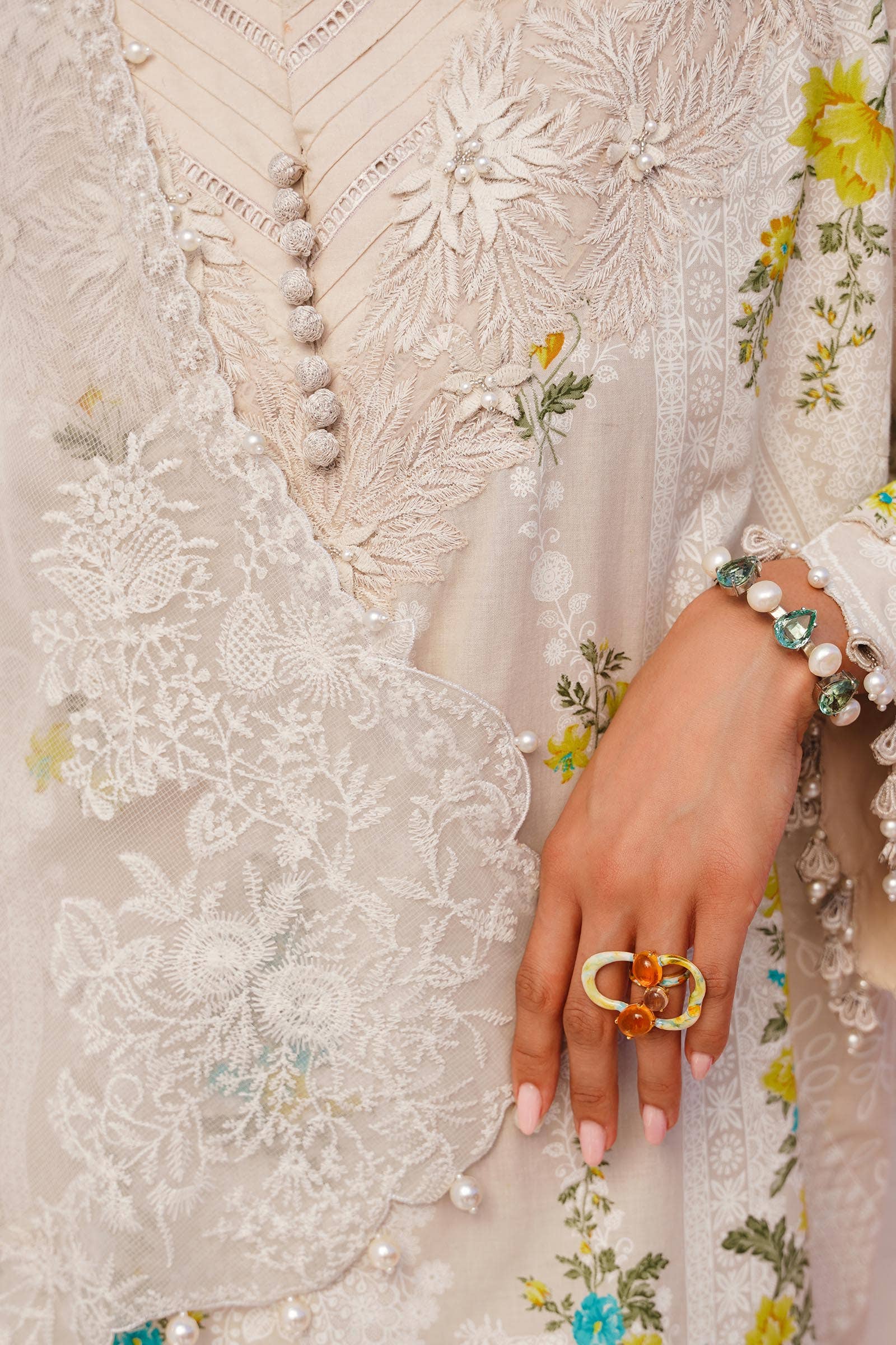 Sana Safinaz | Muzlin Spring 24 | M241-020A-CW - Official Sana Safinaz stockist in UK - Sakeena London