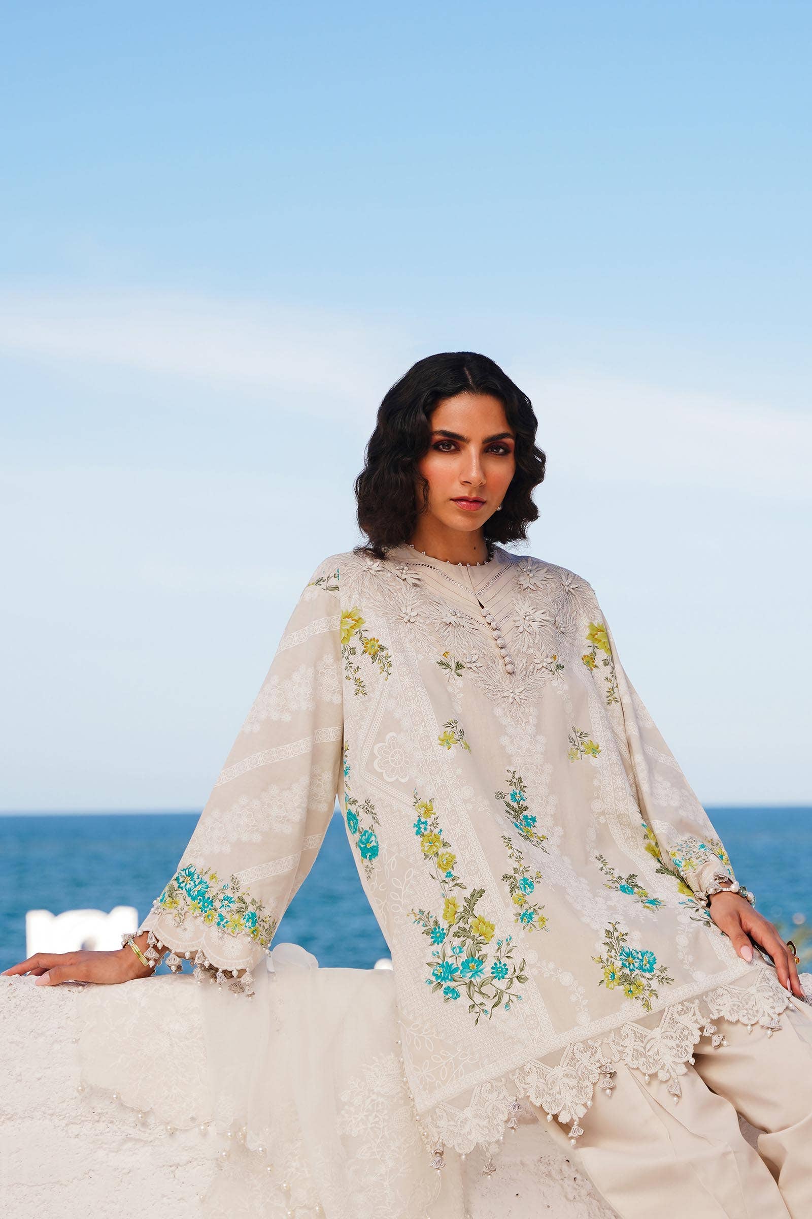 Sana Safinaz | Muzlin Spring 24 | M241-020A-CW - Official Sana Safinaz stockist in UK - Sakeena London