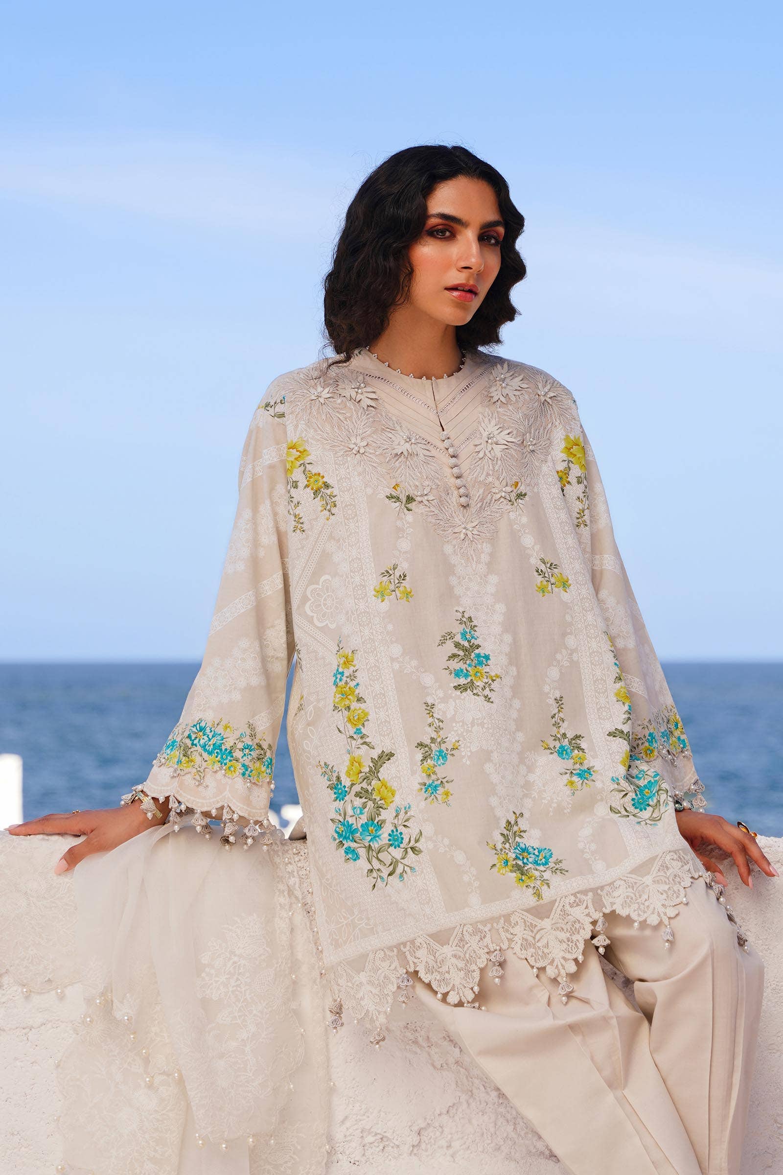 Sana Safinaz | Muzlin Spring 24 | M241-020A-CW - Official Sana Safinaz stockist in UK - Sakeena London
