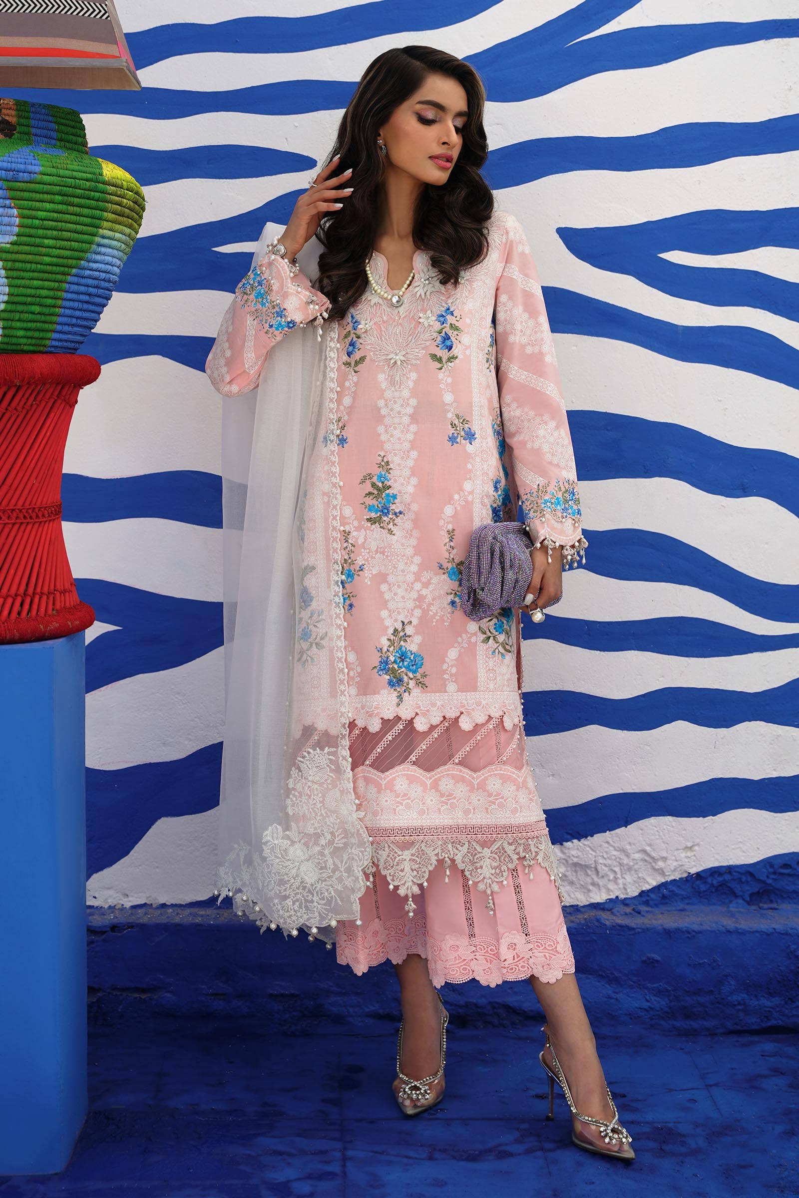 Sana Safinaz | Muzlin Spring 24 | M241-020B-CW - Official Sana Safinaz stockist in UK - Sakeena London