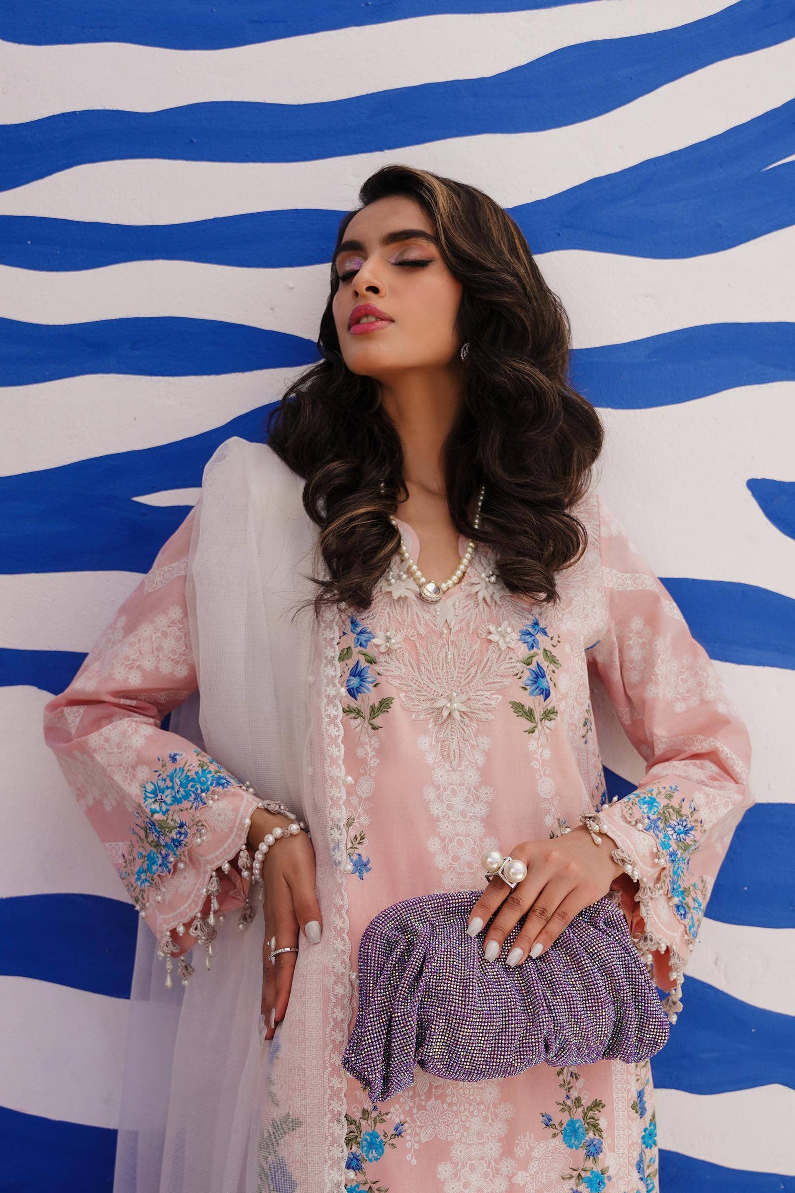 Sana Safinaz | Muzlin Spring 24 | M241-020B-CW - Official Sana Safinaz stockist in UK - Sakeena London