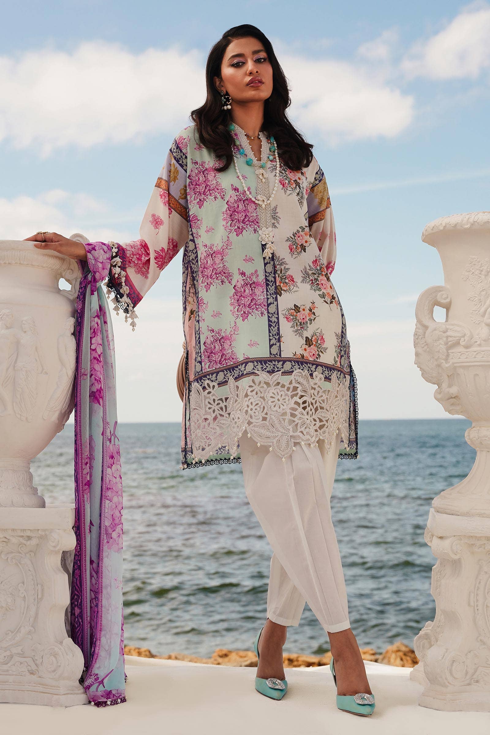Sana Safinaz | Muzlin Spring 24 | M241-003B-CI - Official Sana Safinaz stockist in UK - Sakeena London