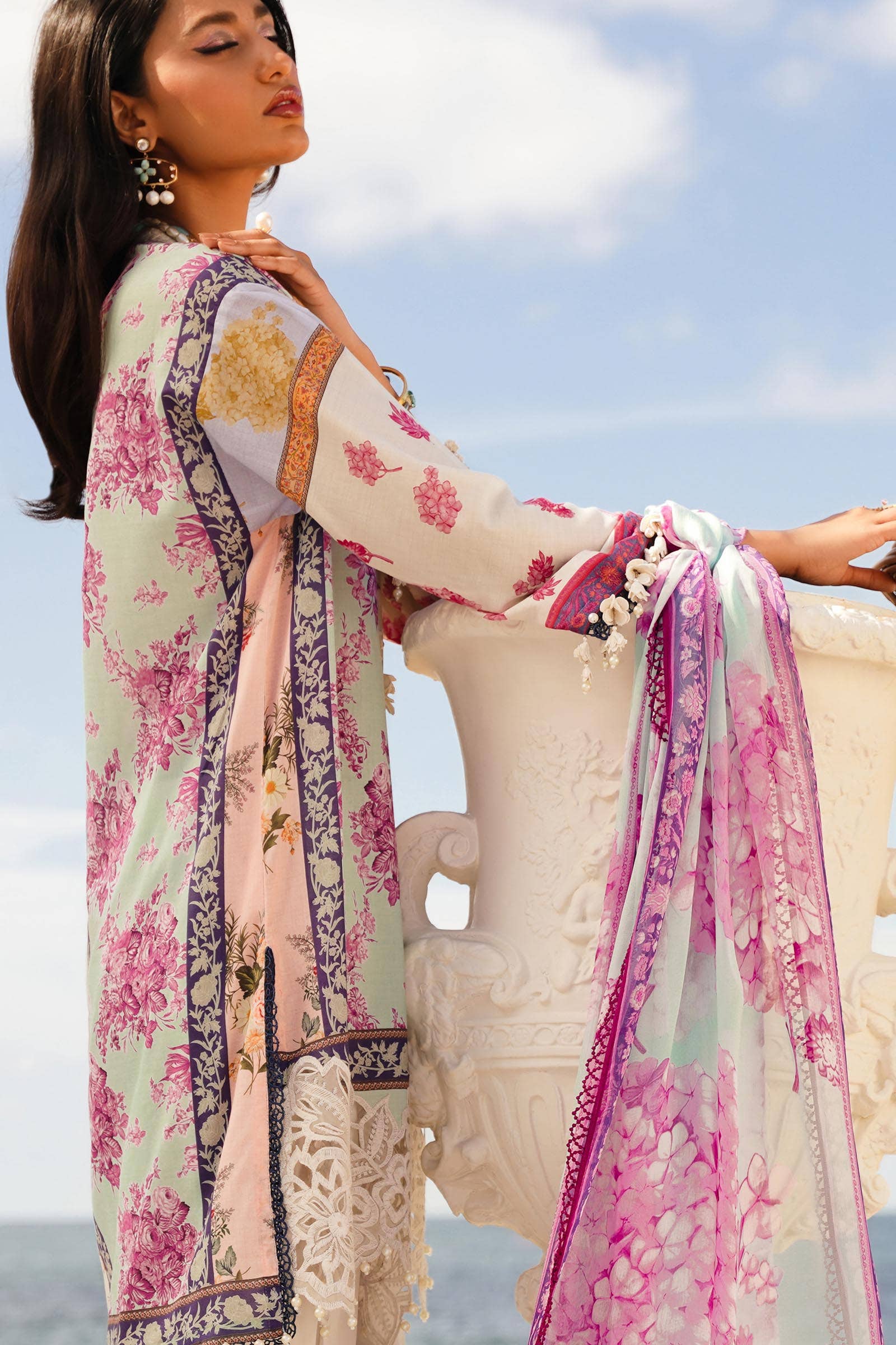 Sana Safinaz | Muzlin Spring 24 | M241-003B-CI - Official Sana Safinaz stockist in UK - Sakeena London