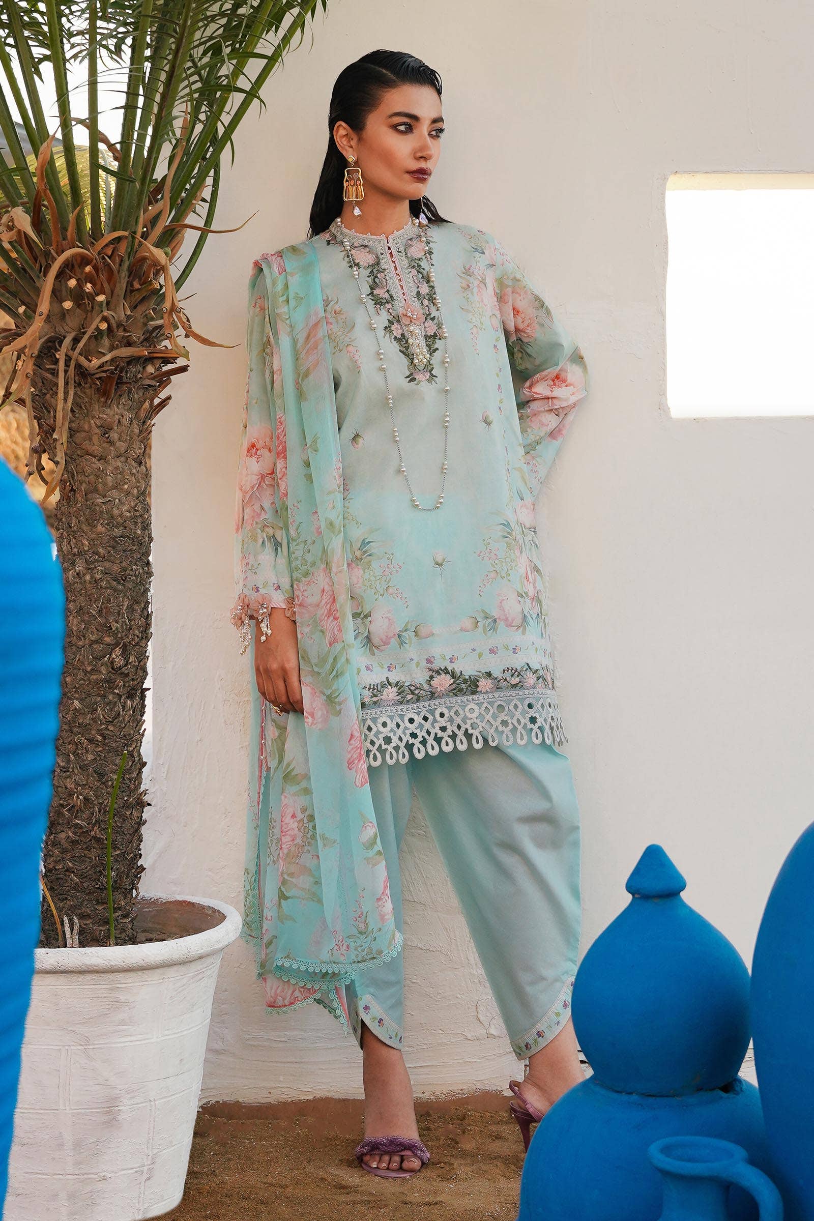 Sana Safinaz | Muzlin Spring 24 | M241-004A-CI - Official Sana Safinaz stockist in UK - Sakeena London