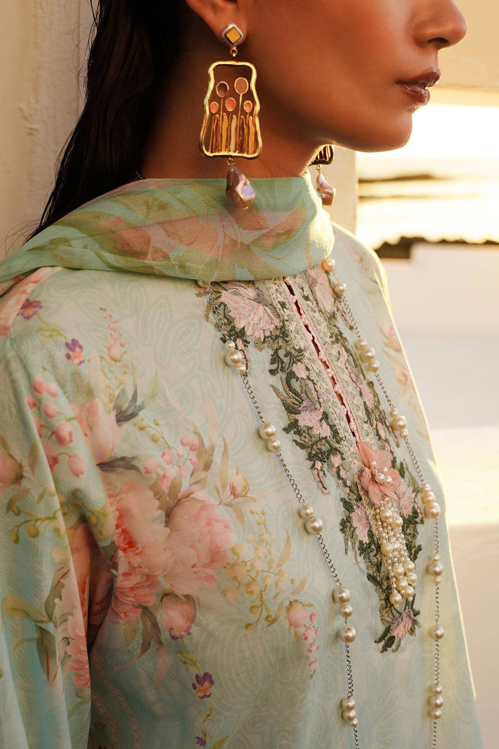 Sana Safinaz | Muzlin Spring 24 | M241-004A-CI - Official Sana Safinaz stockist in UK - Sakeena London