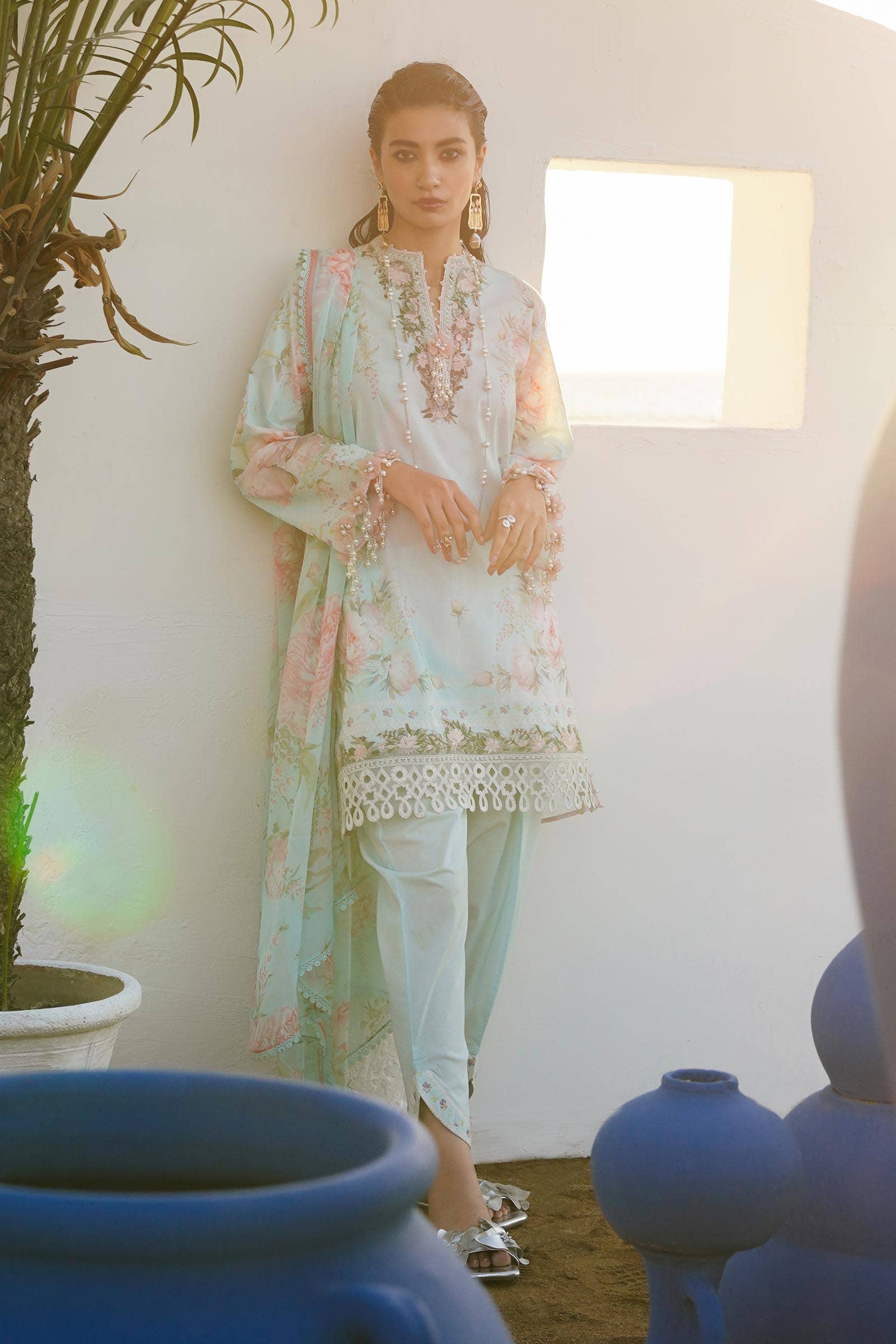 Sana Safinaz | Muzlin Spring 24 | M241-004A-CI - Official Sana Safinaz stockist in UK - Sakeena London