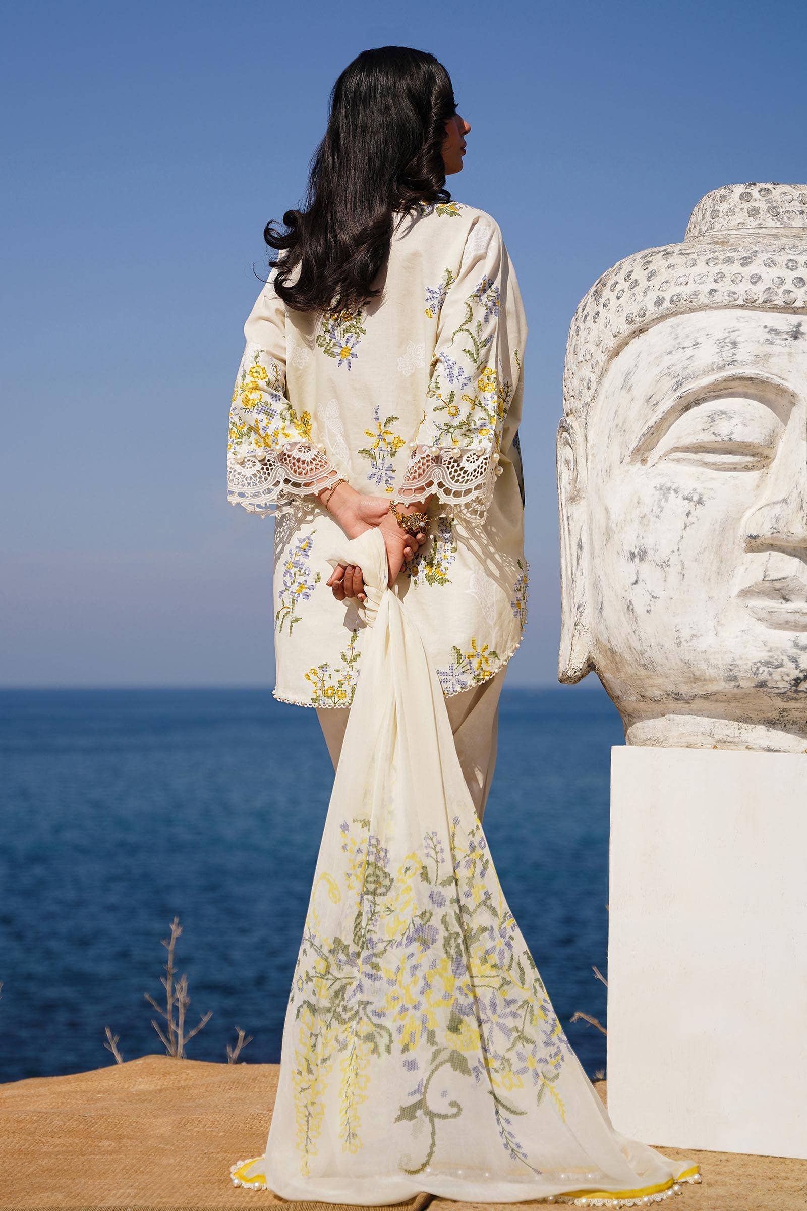 Sana Safinaz | Muzlin Spring 24 | M241-006A-CJ - Official Sana Safinaz stockist in UK - Sakeena London