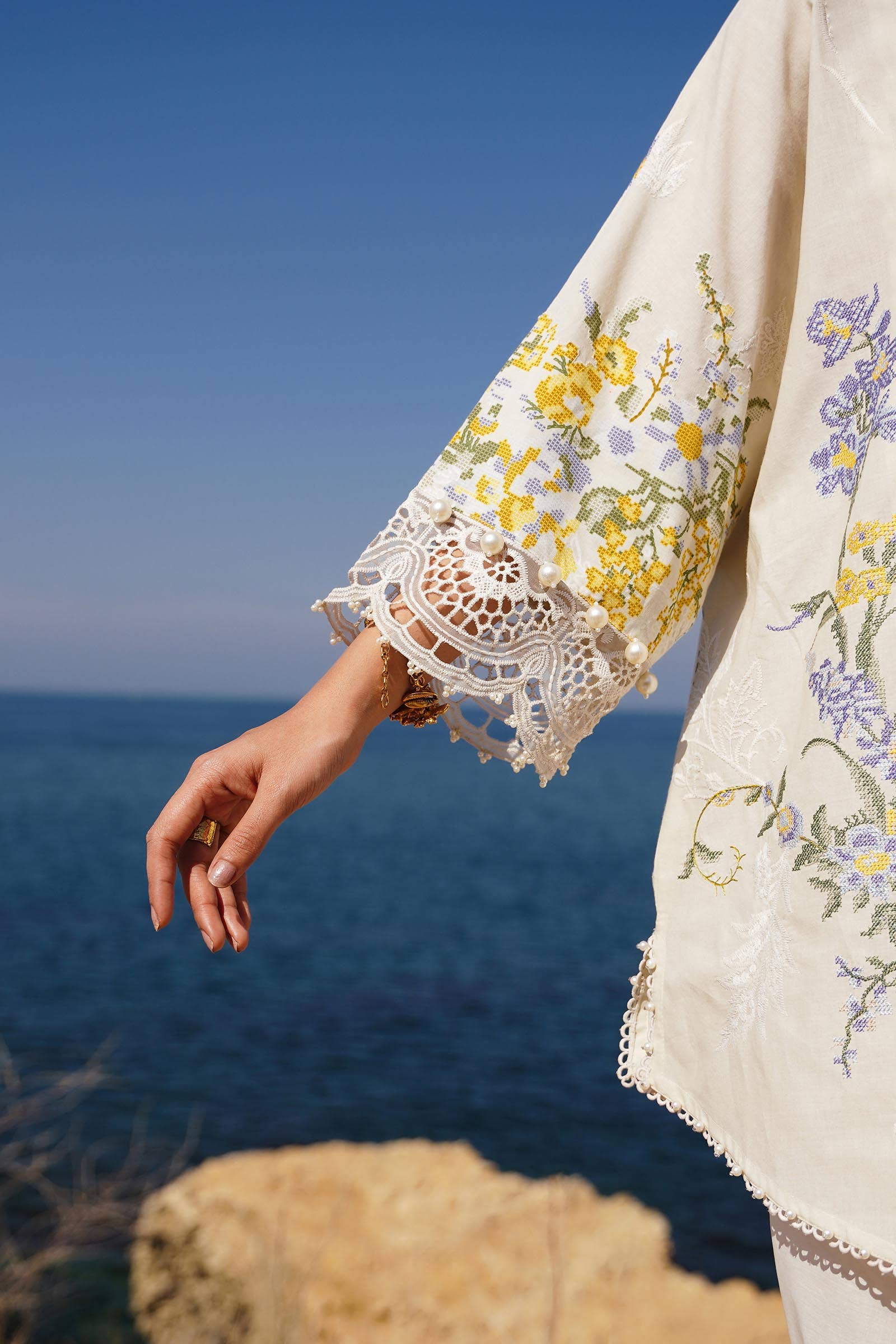 Sana Safinaz | Muzlin Spring 24 | M241-006A-CJ - Official Sana Safinaz stockist in UK - Sakeena London