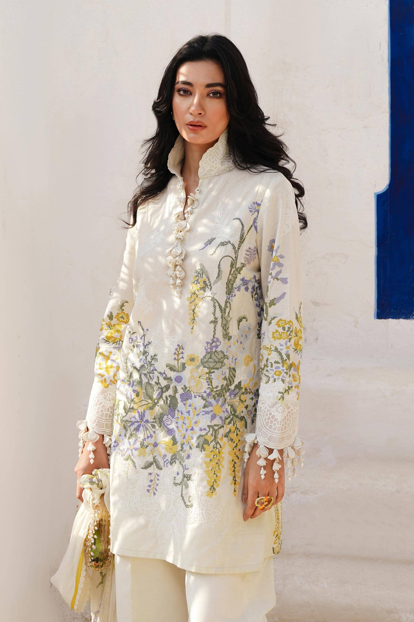 Sana Safinaz | Muzlin Spring 24 | M241-006A-CJ - Official Sana Safinaz stockist in UK - Sakeena London