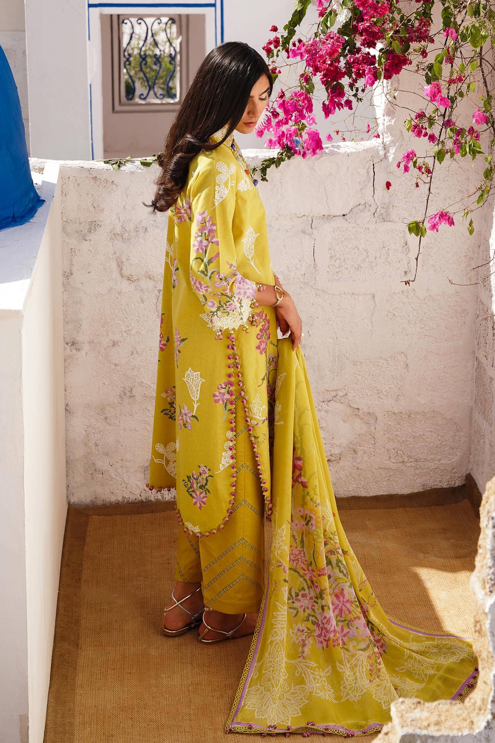 Sana Safinaz | Muzlin Spring 24 | M241-006B-CJ - Official Sana Safinaz stockist in UK - Sakeena London