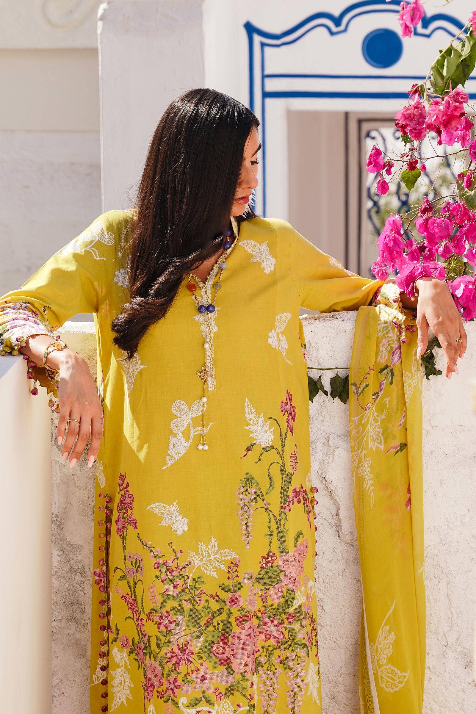Sana Safinaz | Muzlin Spring 24 | M241-006B-CJ - Official Sana Safinaz stockist in UK - Sakeena London