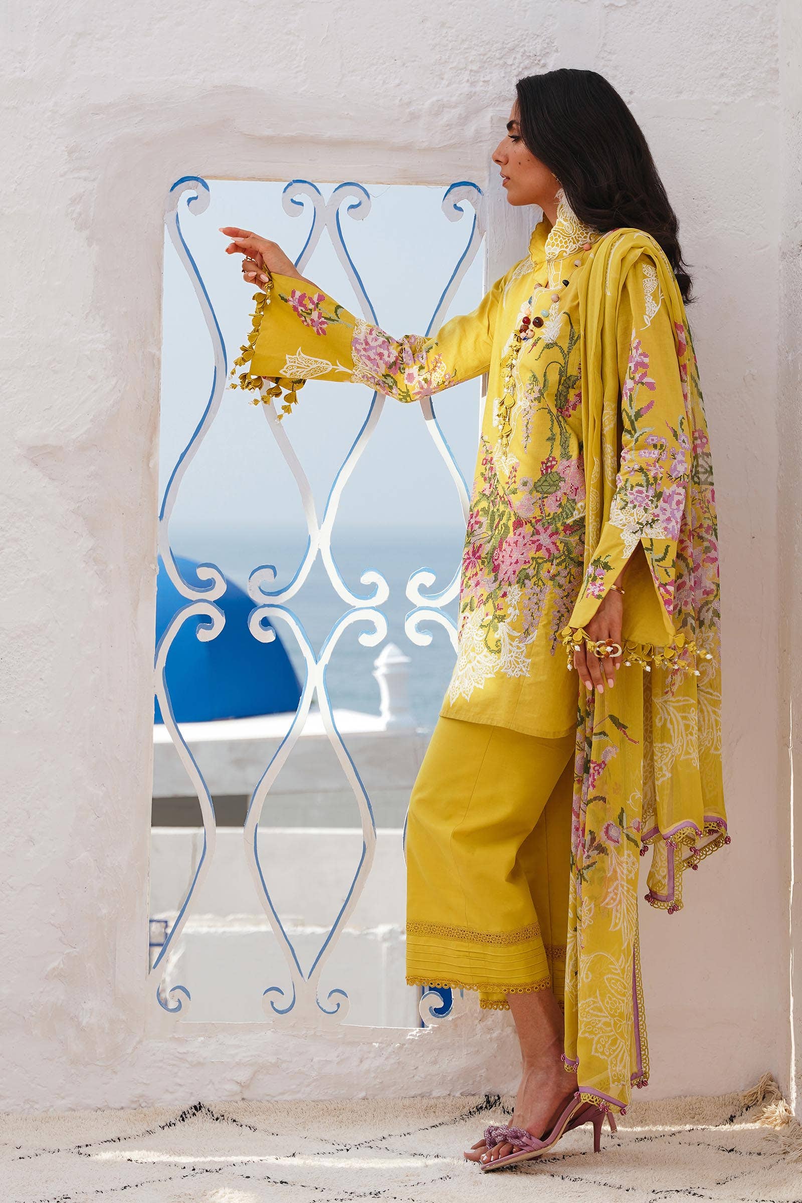 Sana Safinaz | Muzlin Spring 24 | M241-006B-CJ - Official Sana Safinaz stockist in UK - Sakeena London