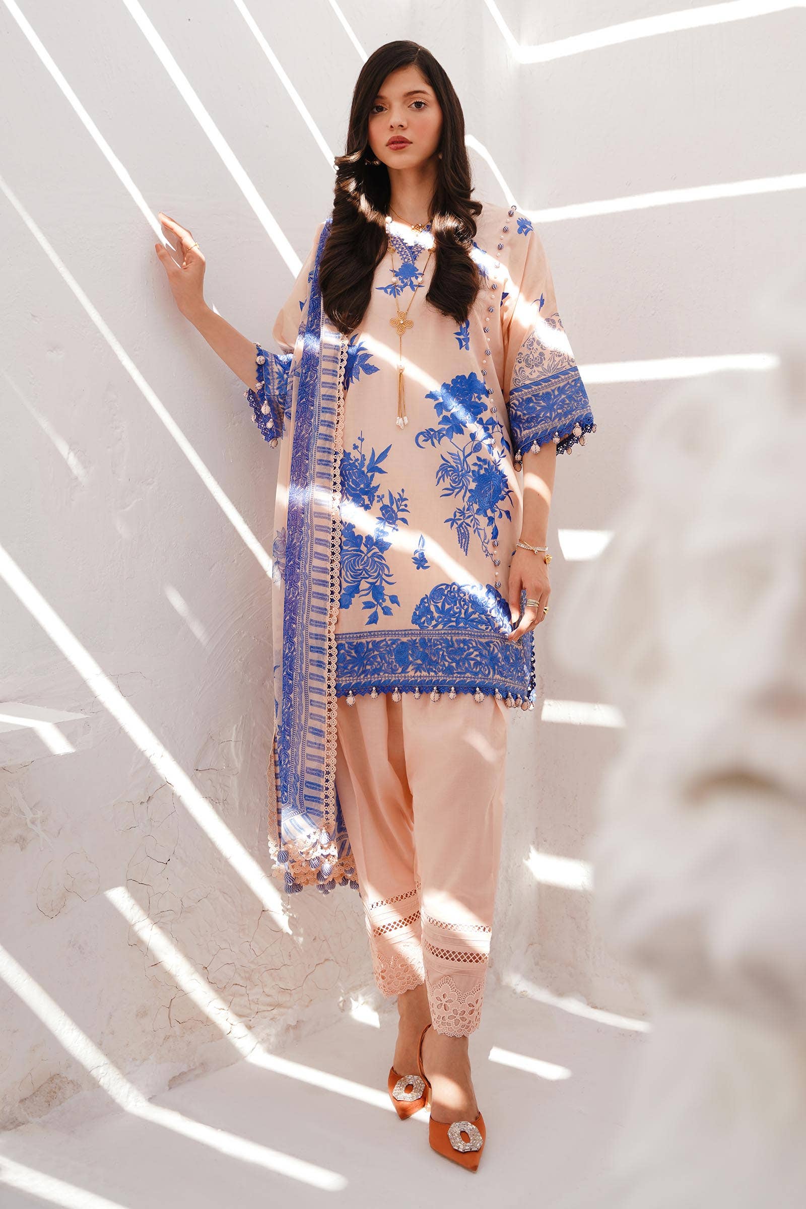 Sana Safinaz | Muzlin Spring 24 | M241-007B-CJ - Official Sana Safinaz stockist in UK - Sakeena London