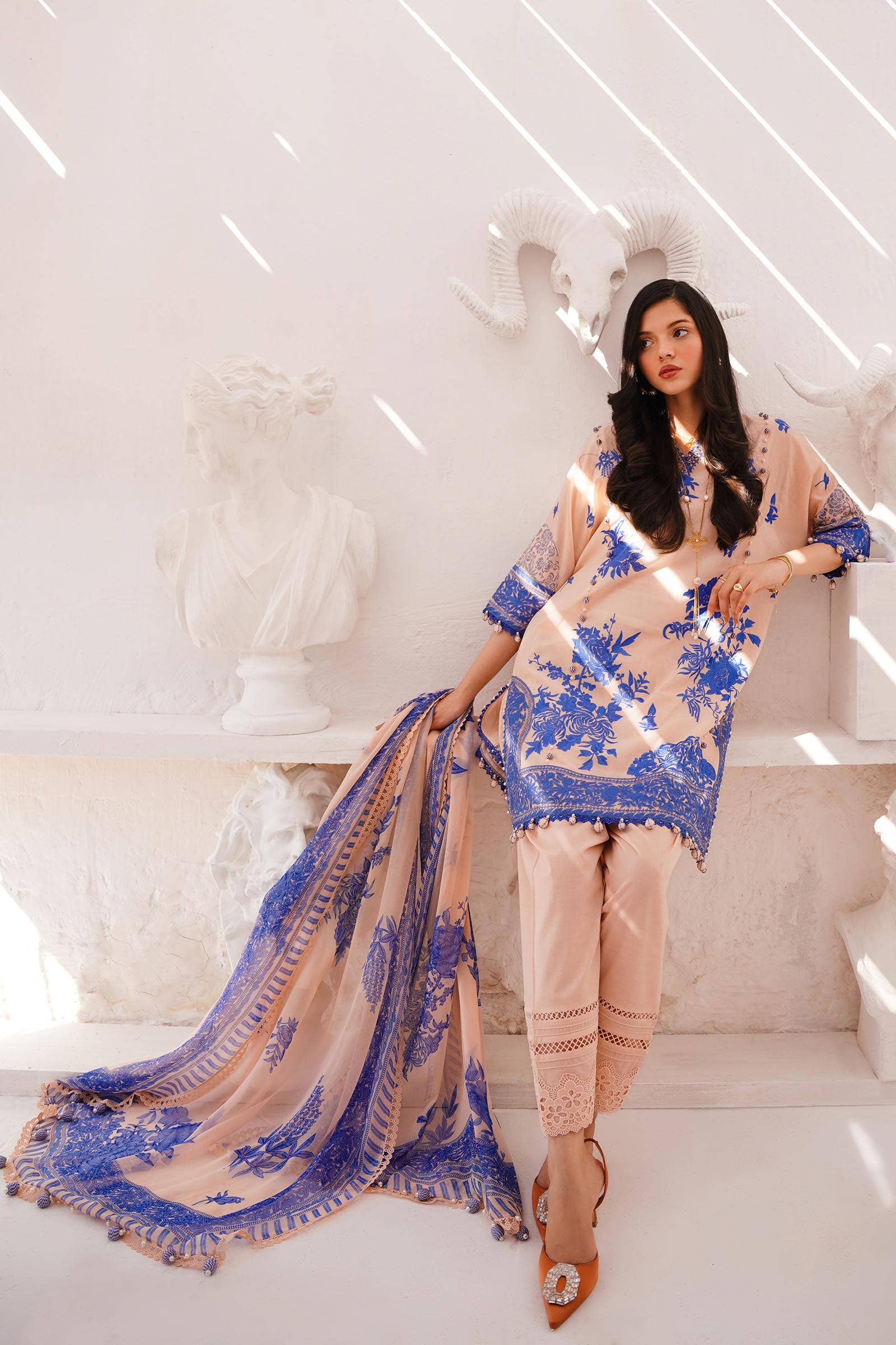 Sana Safinaz | Muzlin Spring 24 | M241-007B-CJ - Official Sana Safinaz stockist in UK - Sakeena London