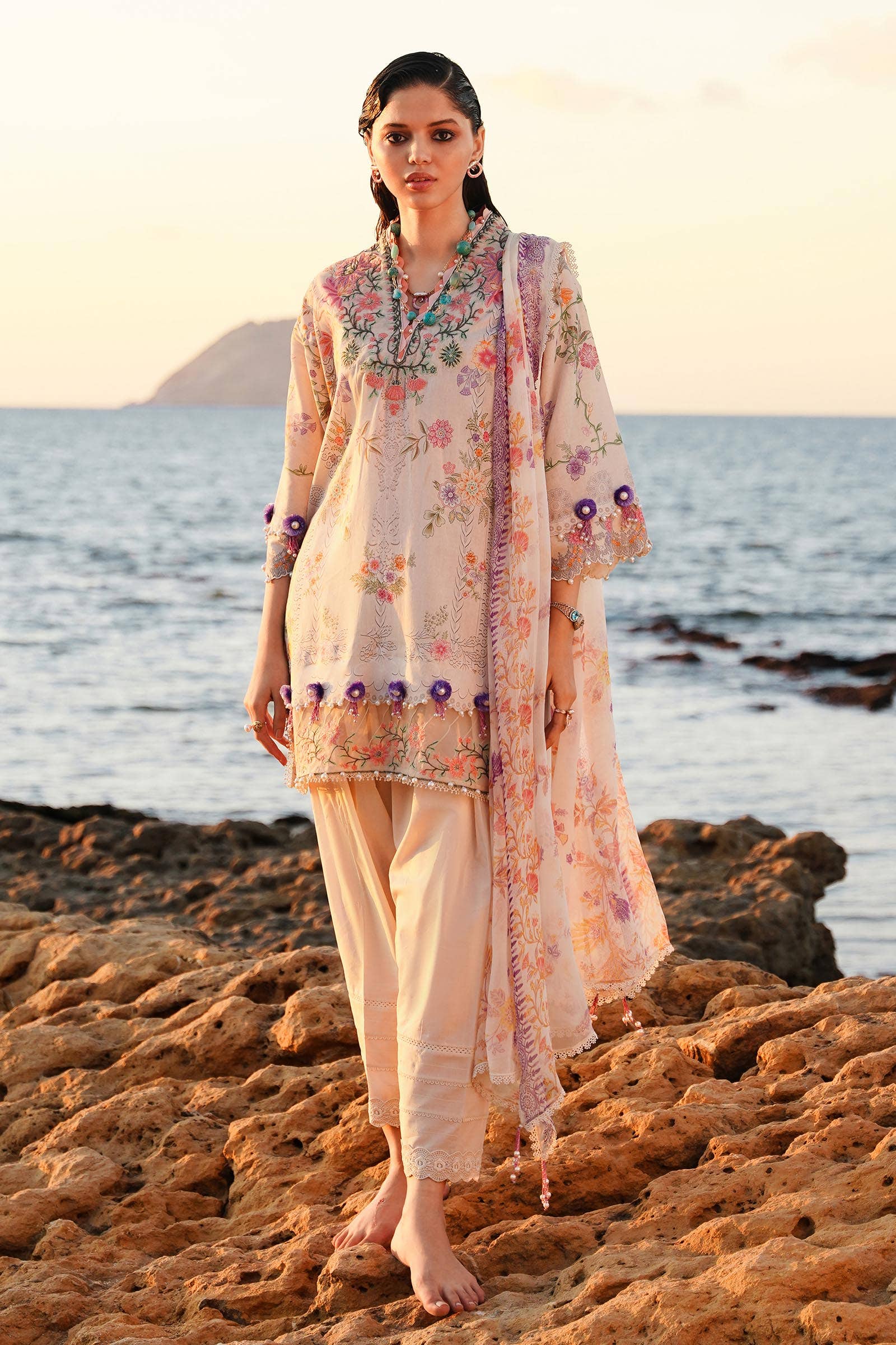Sana Safinaz | Muzlin Spring 24 | M241-008A-CI - Official Sana Safinaz stockist in UK - Sakeena London