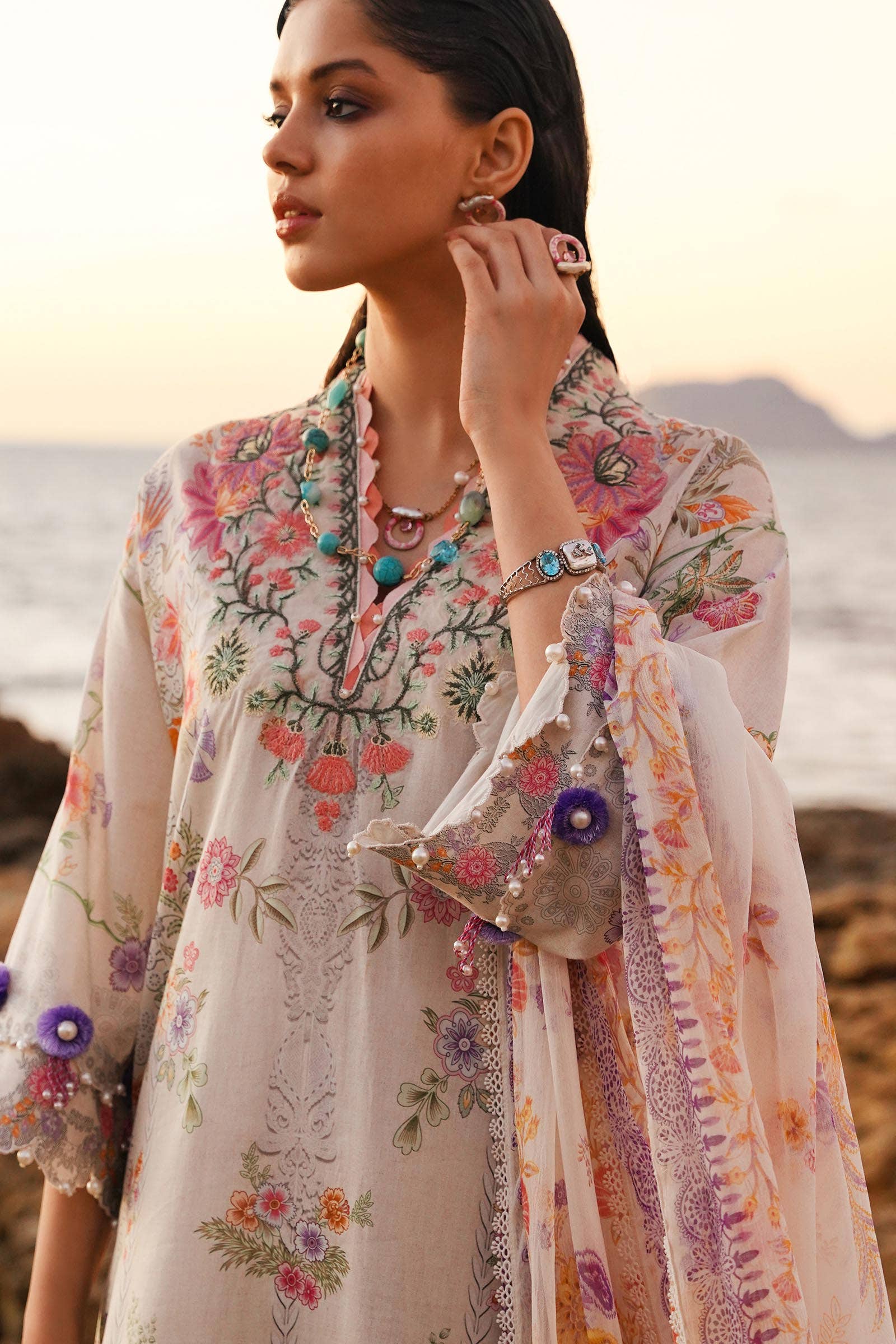 Sana Safinaz | Muzlin Spring 24 | M241-008A-CI - Official Sana Safinaz stockist in UK - Sakeena London
