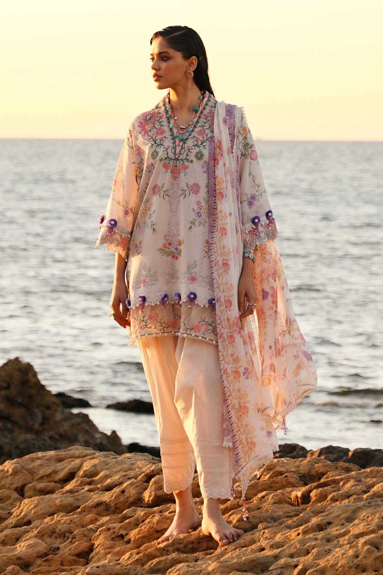 Sana Safinaz | Muzlin Spring 24 | M241-008A-CI - Official Sana Safinaz stockist in UK - Sakeena London