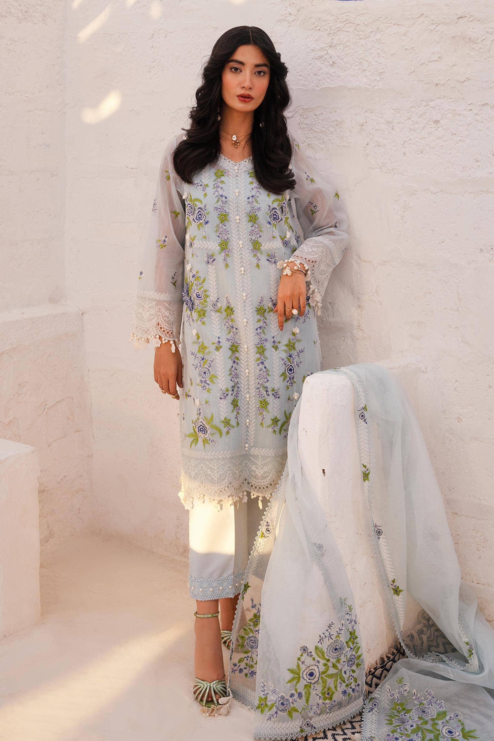 Sana Safinaz | Muzlin Spring 24 | M241-001B-CX - Official Sana Safinaz stockist in UK - Sakeena London